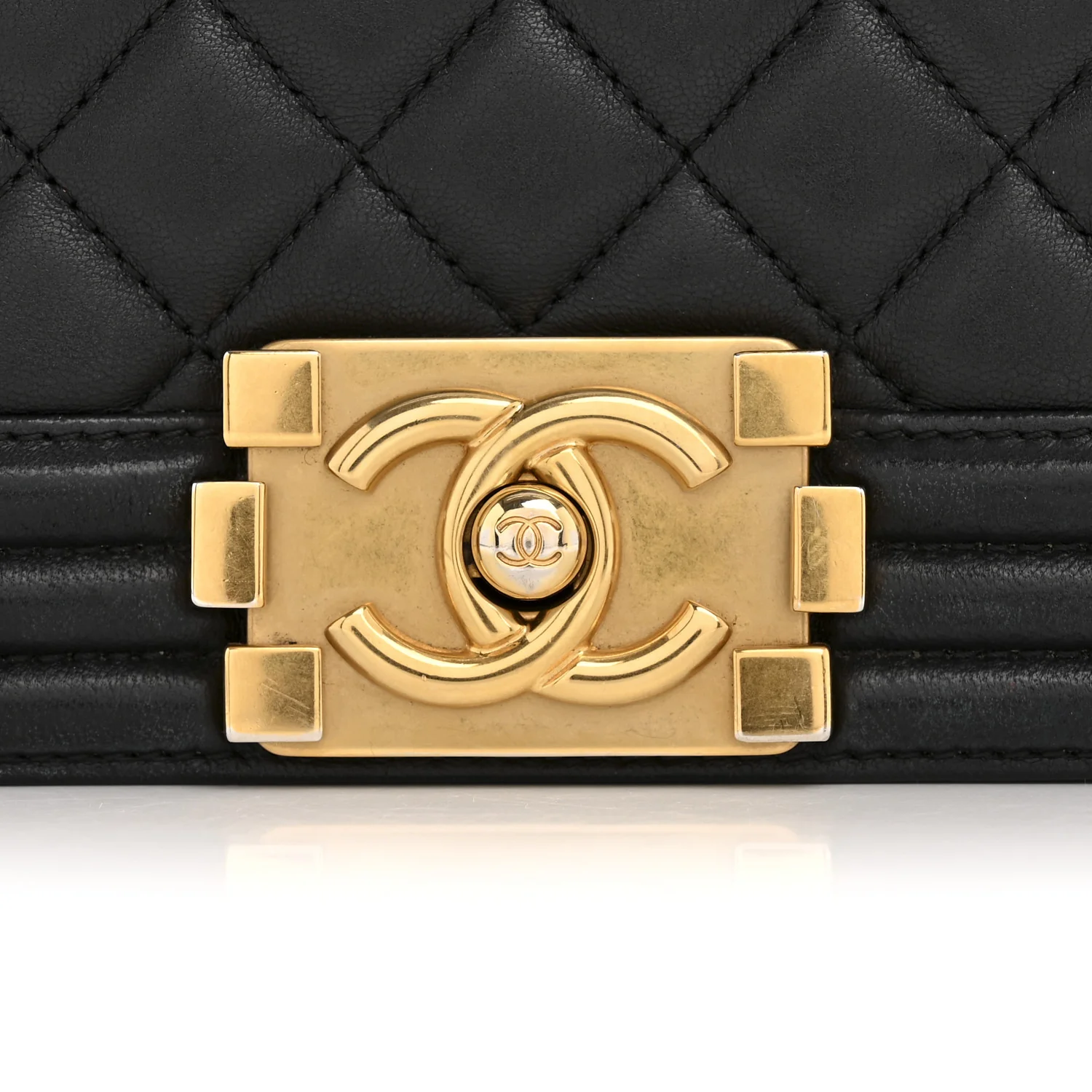 Lambskin Quilted Medium Boy Flap Black - Image 11