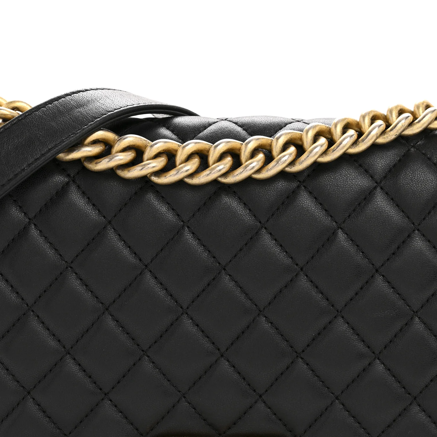 Lambskin Quilted Medium Boy Flap Black - Image 8