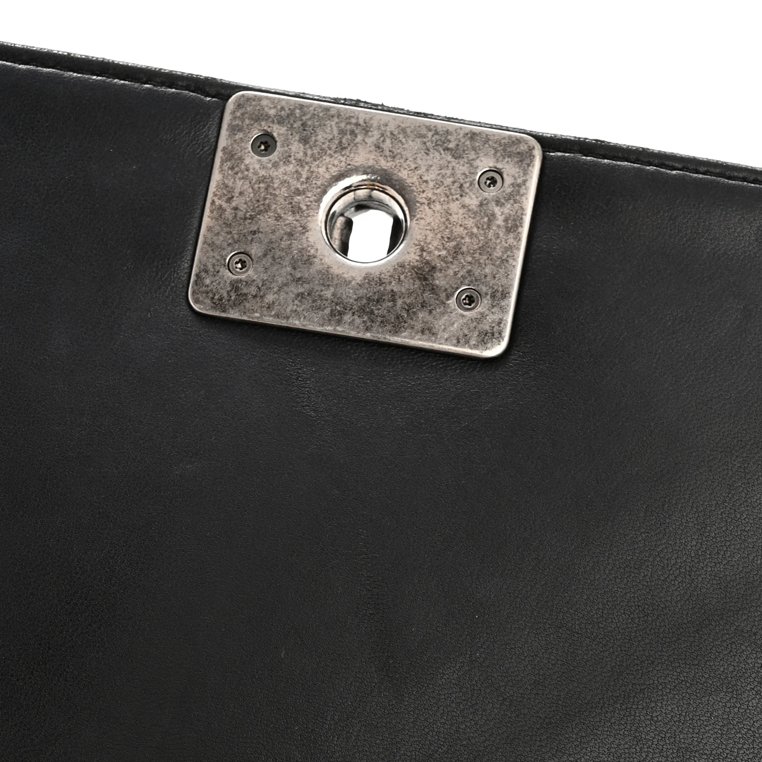 Lambskin Quilted Medium Boy Flap Black - Image 11