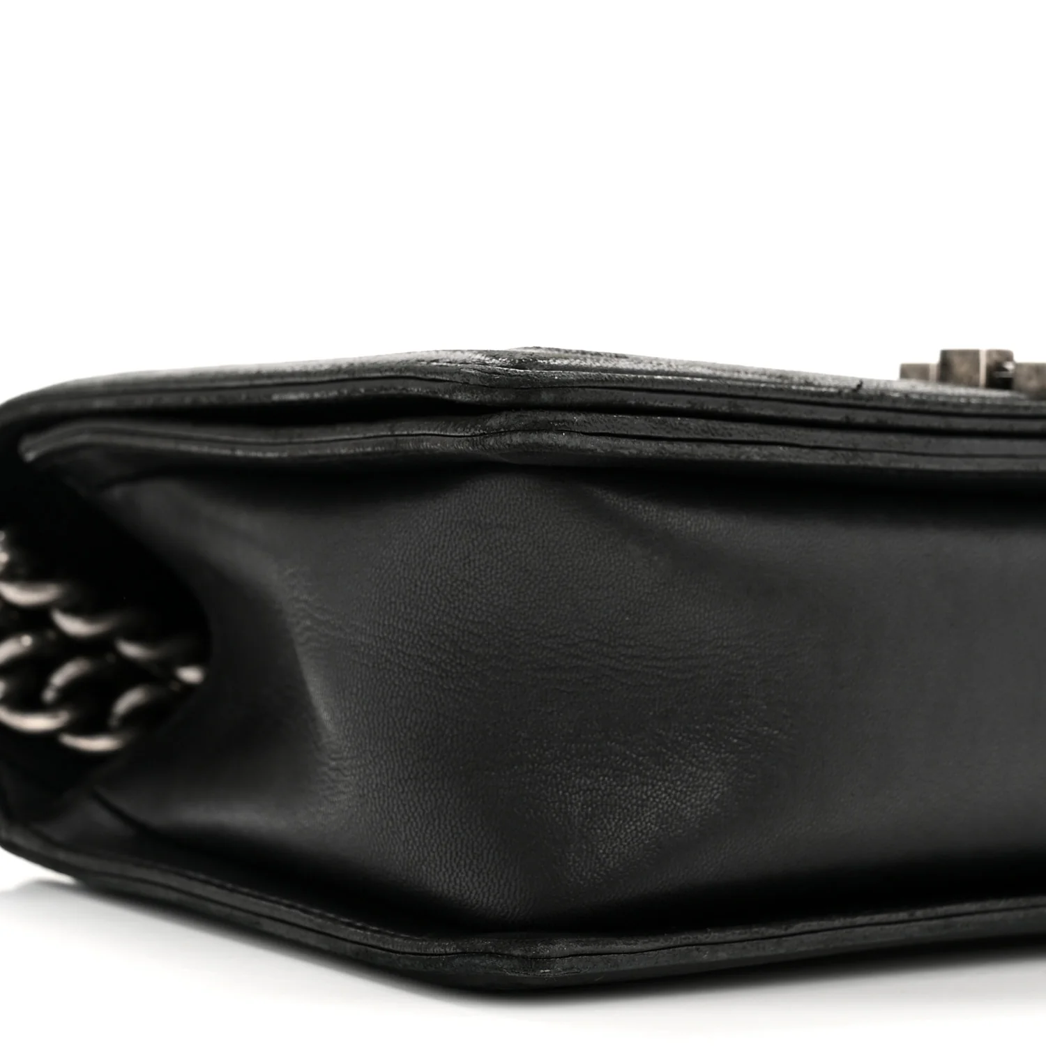 Lambskin Quilted Medium Boy Flap Black - Image 9