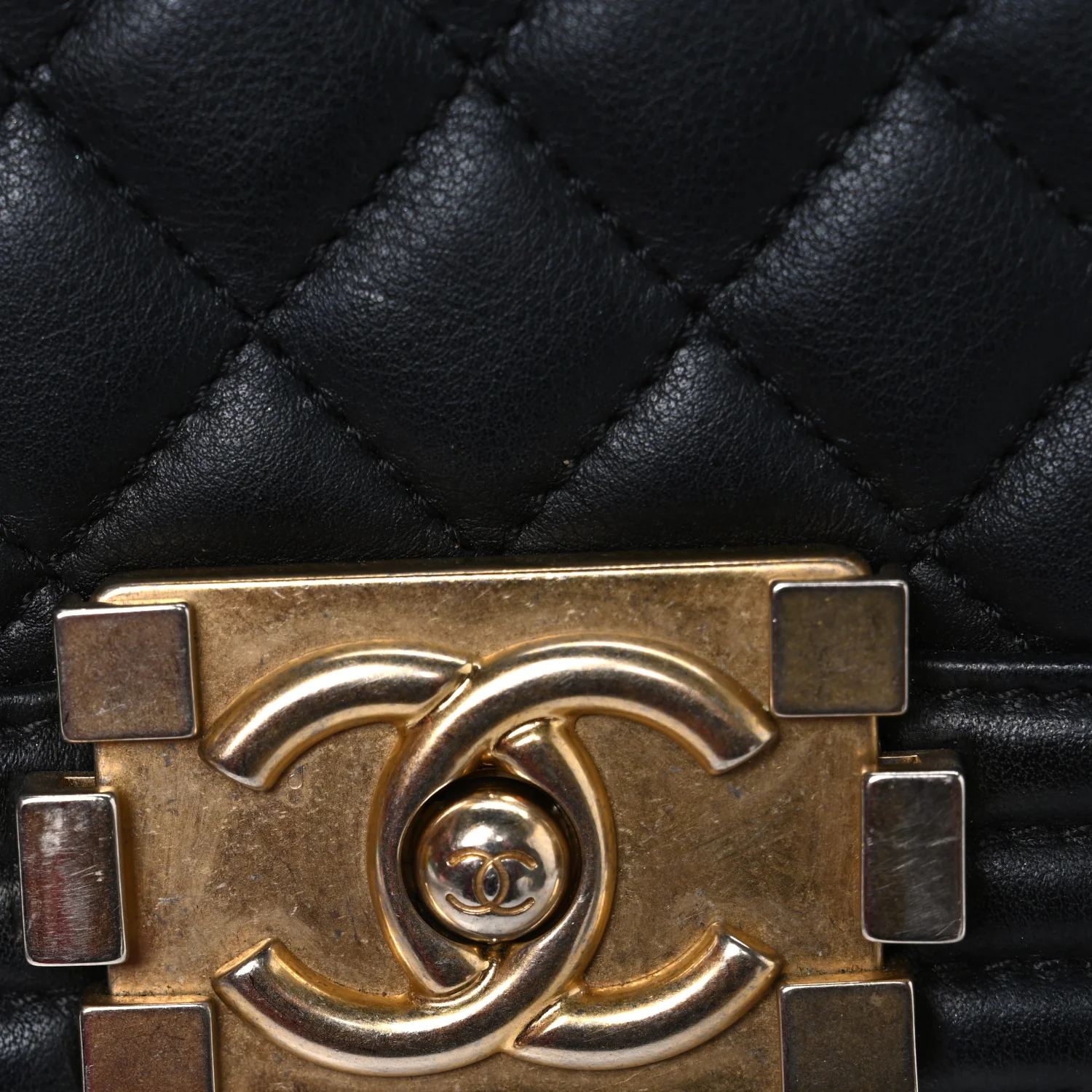 Lambskin Quilted Medium Boy Flap Black - Image 11