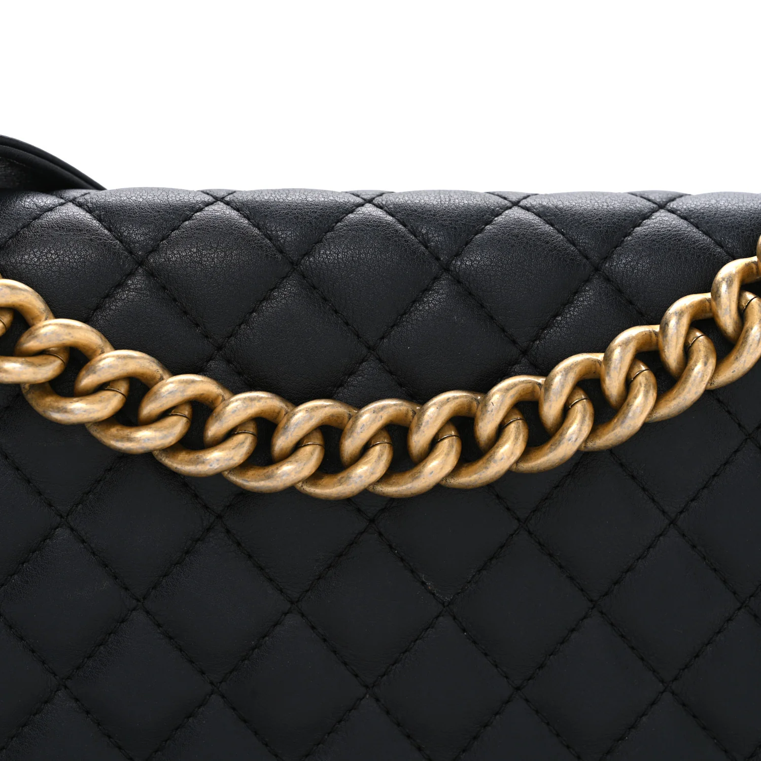 Lambskin Quilted Medium Boy Flap Black - Image 8