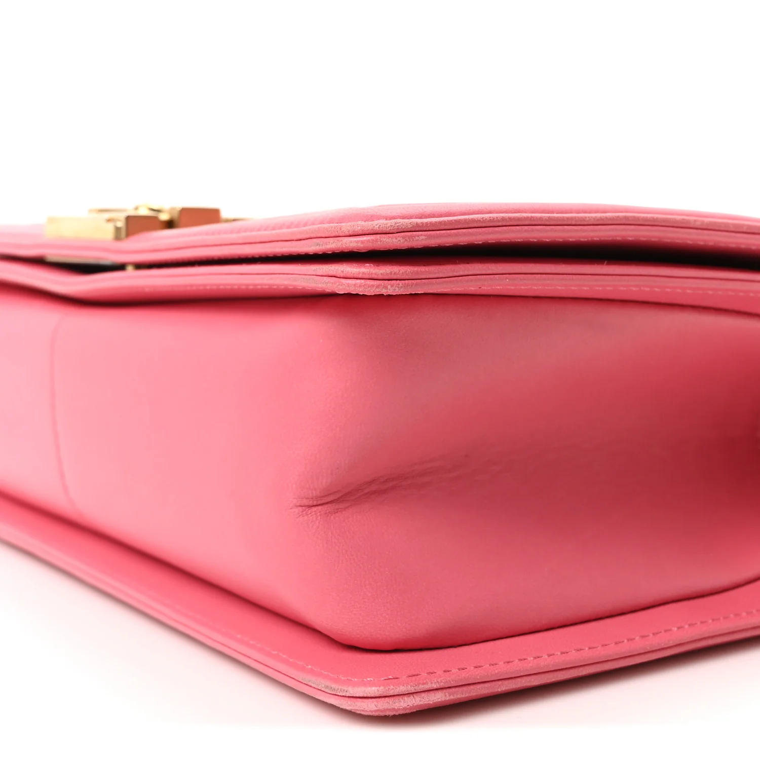 Lambskin Quilted Medium Boy Flap Fuchsia - Image 10