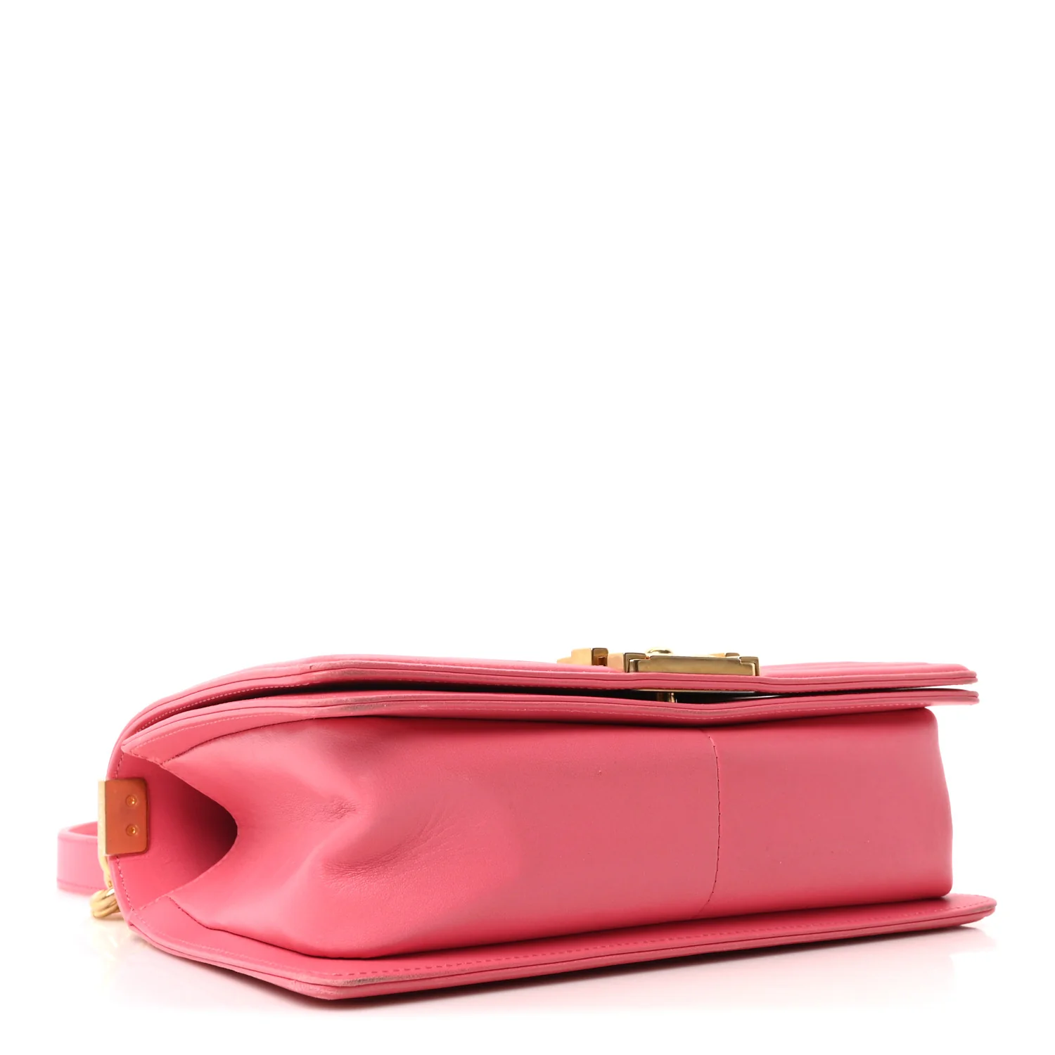 Lambskin Quilted Medium Boy Flap Fuchsia - Image 4