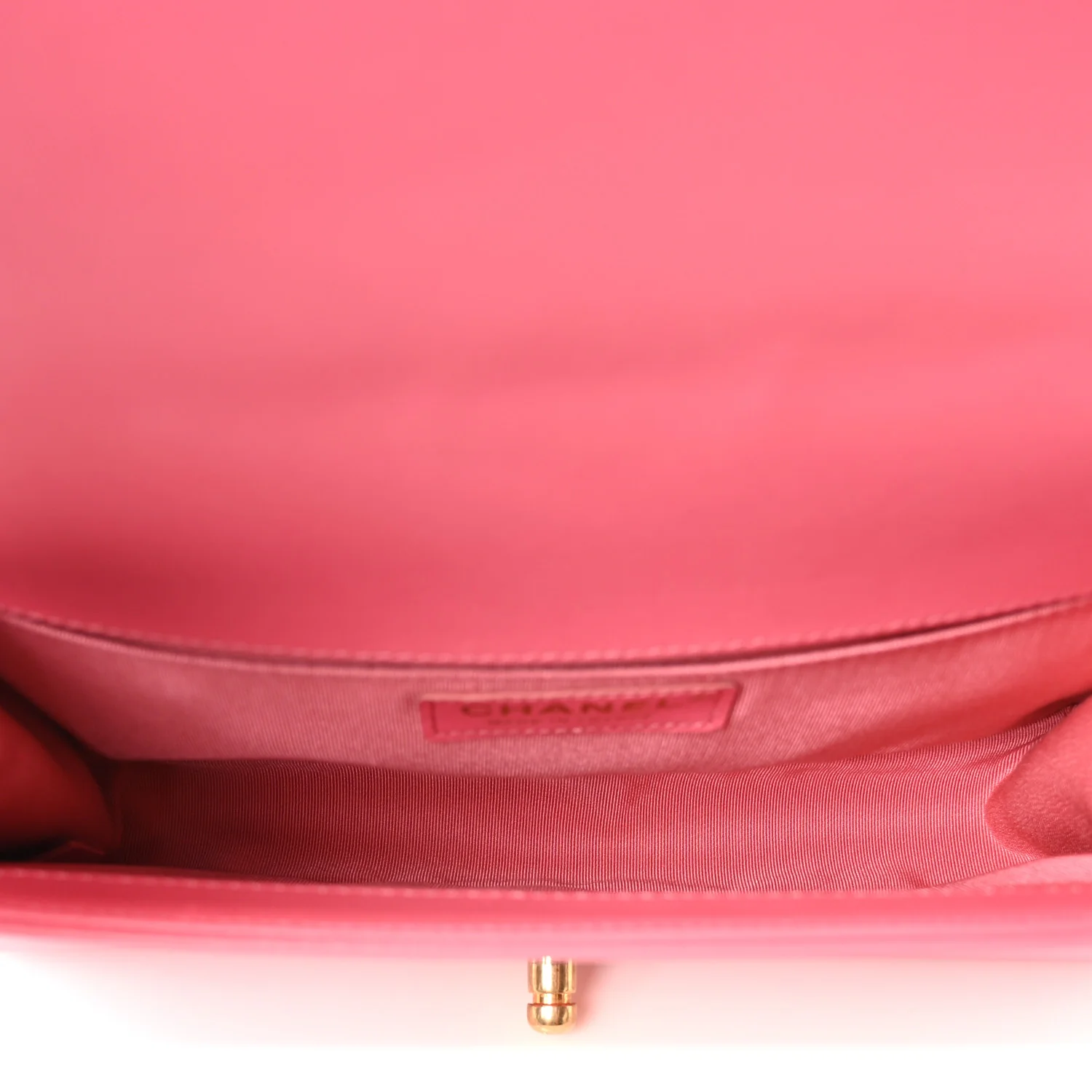 Lambskin Quilted Medium Boy Flap Fuchsia - Image 5