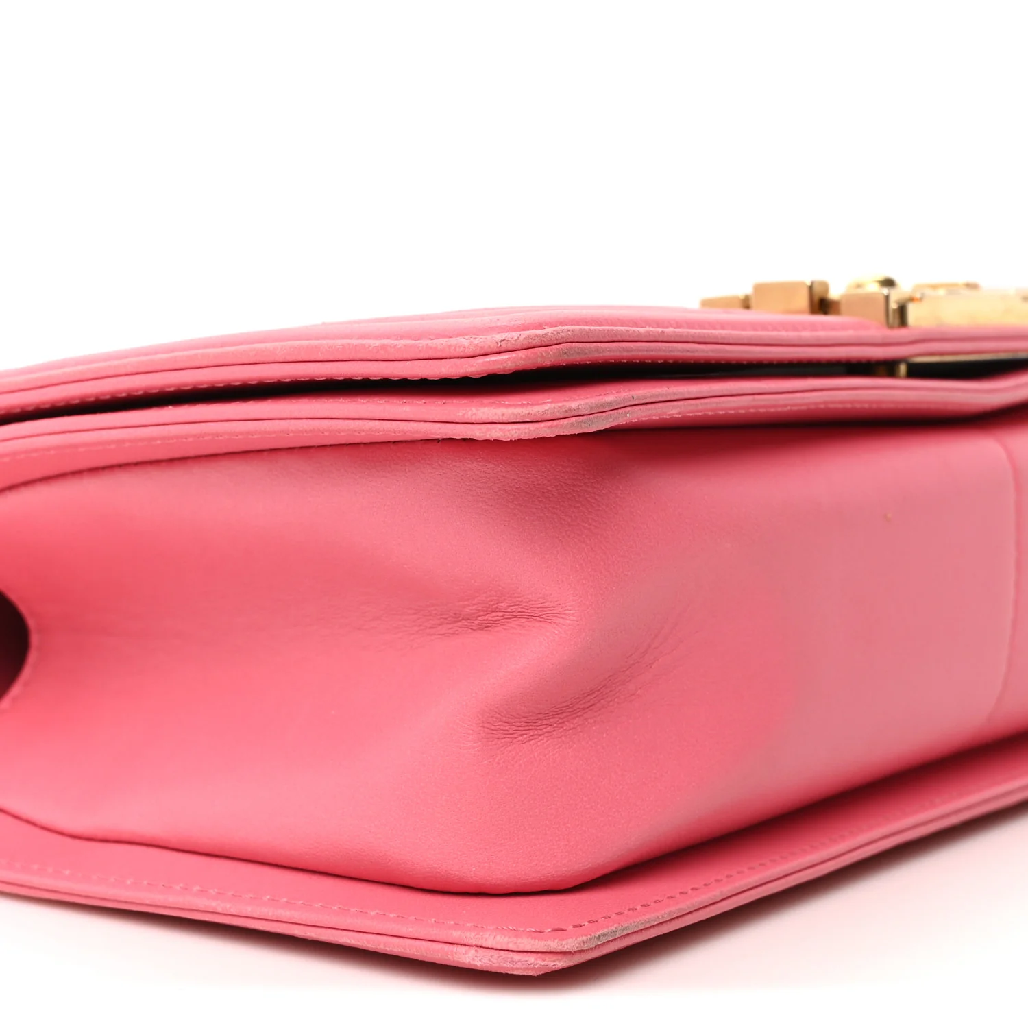 Lambskin Quilted Medium Boy Flap Fuchsia - Image 9