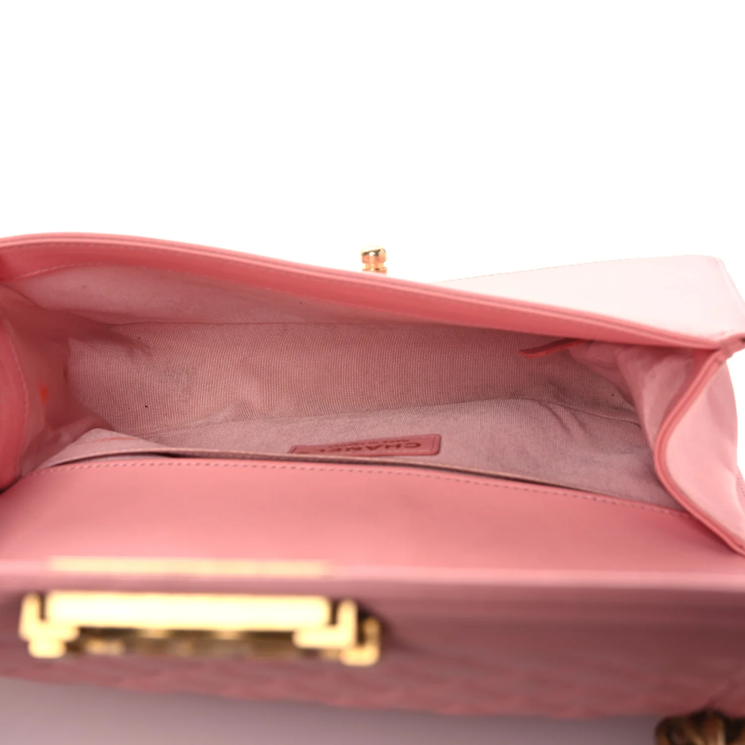 Lambskin Quilted Medium Boy Flap Light Pink - Image 5