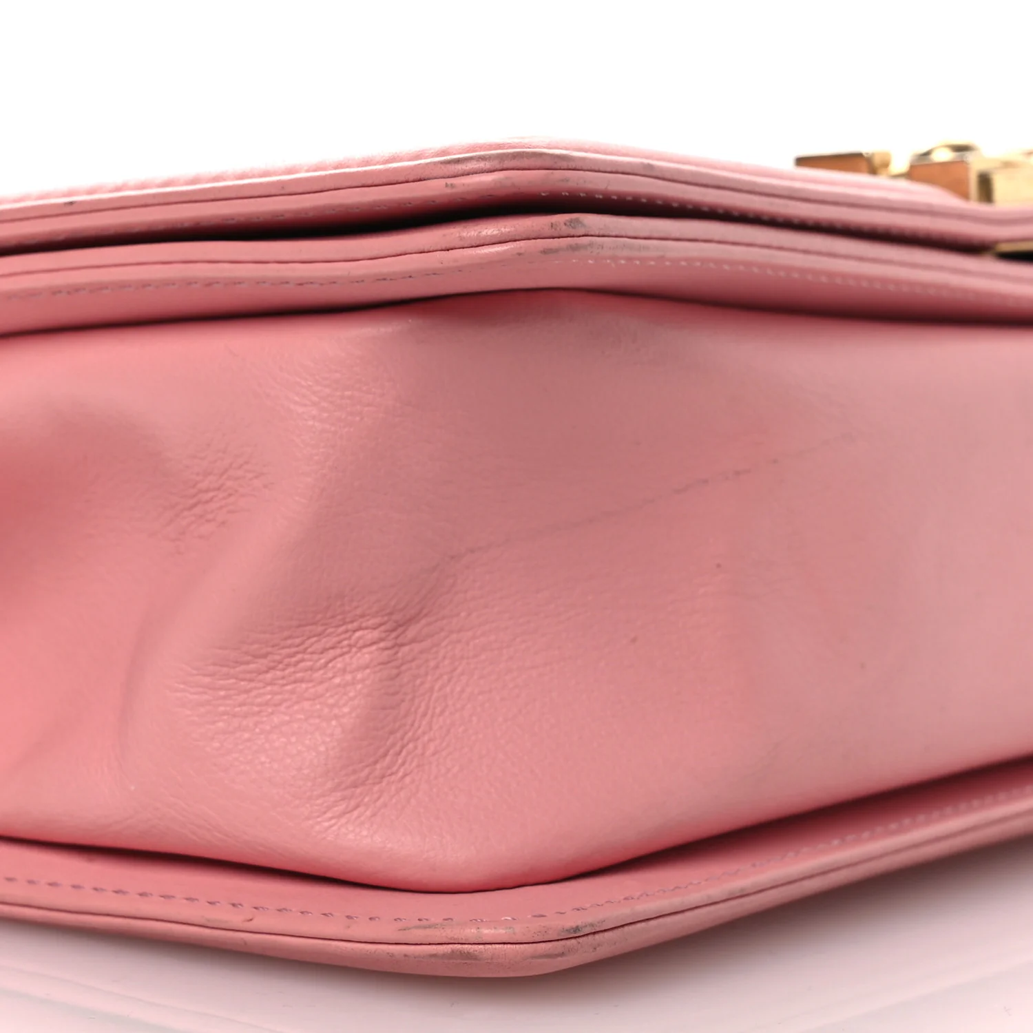 Lambskin Quilted Medium Boy Flap Light Pink - Image 9