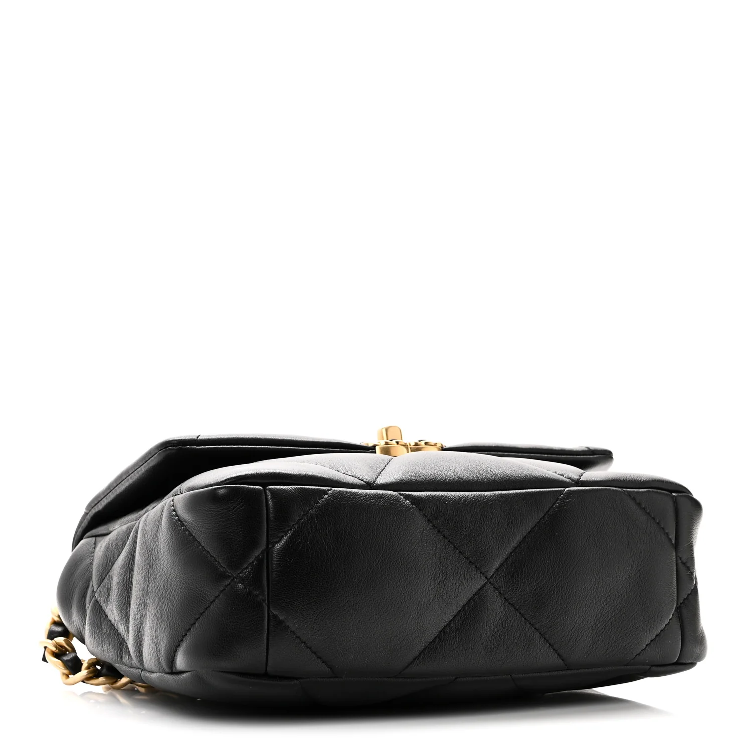 Lambskin Quilted Medium Chanel 19 Flap Black - Image 4