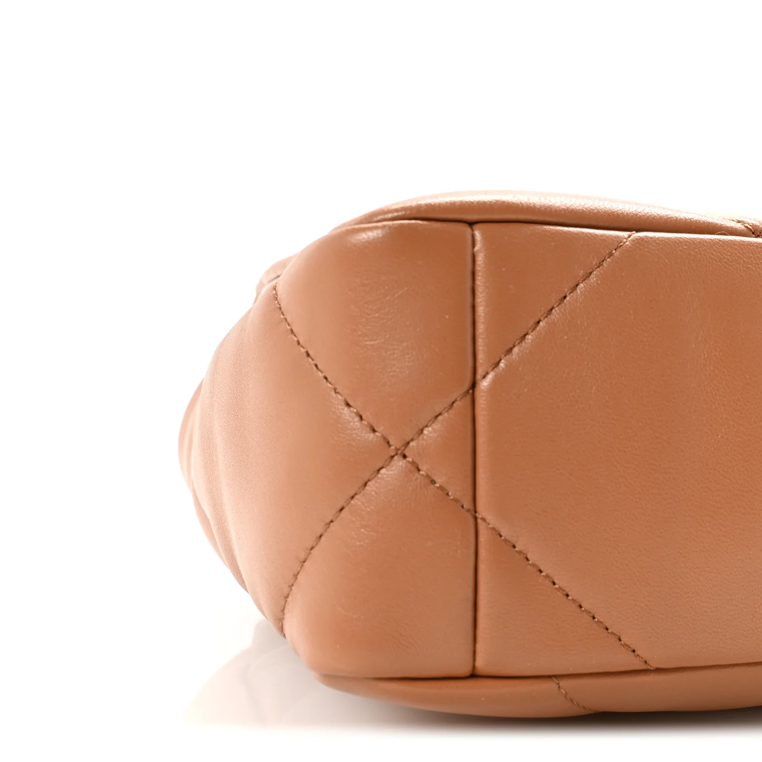 Lambskin Quilted Medium Chanel 19 Flap Brown - Image 9