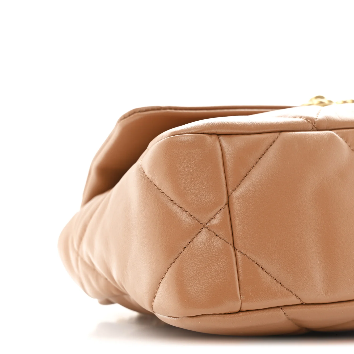 Lambskin Quilted Medium Chanel 19 Flap Brown - Image 9