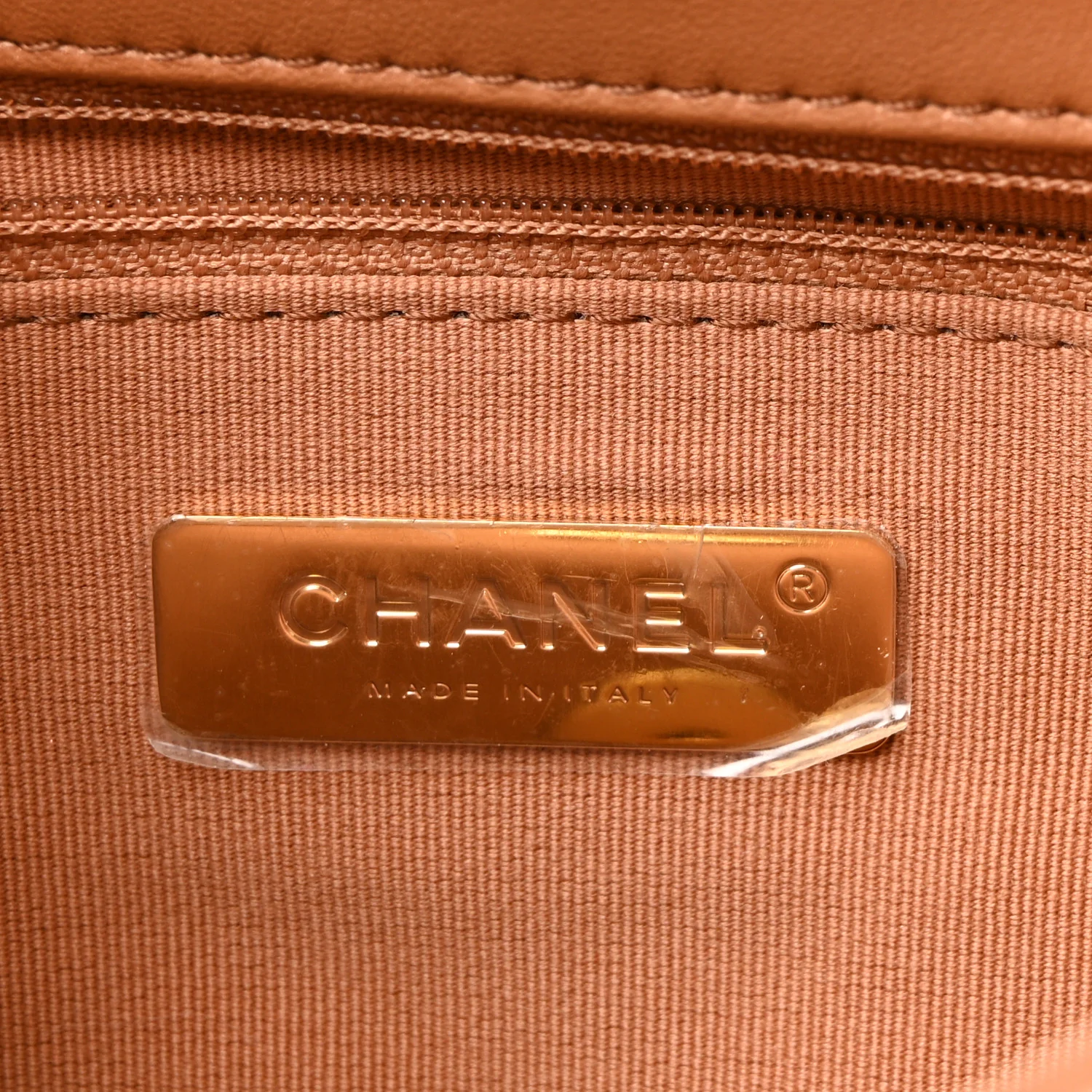 Lambskin Quilted Medium Chanel 19 Flap Brown - Image 6