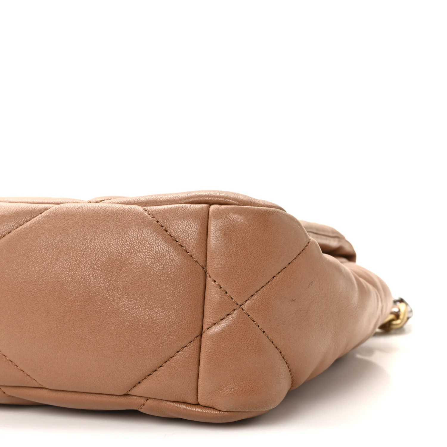 Lambskin Quilted Medium Chanel 19 Flap Brown - Image 10