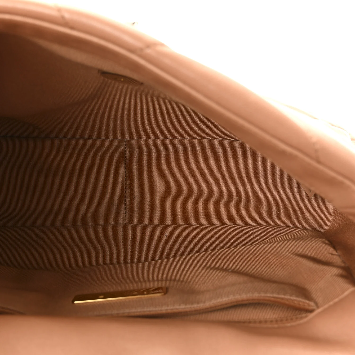 Lambskin Quilted Medium Chanel 19 Flap Brown - Image 5
