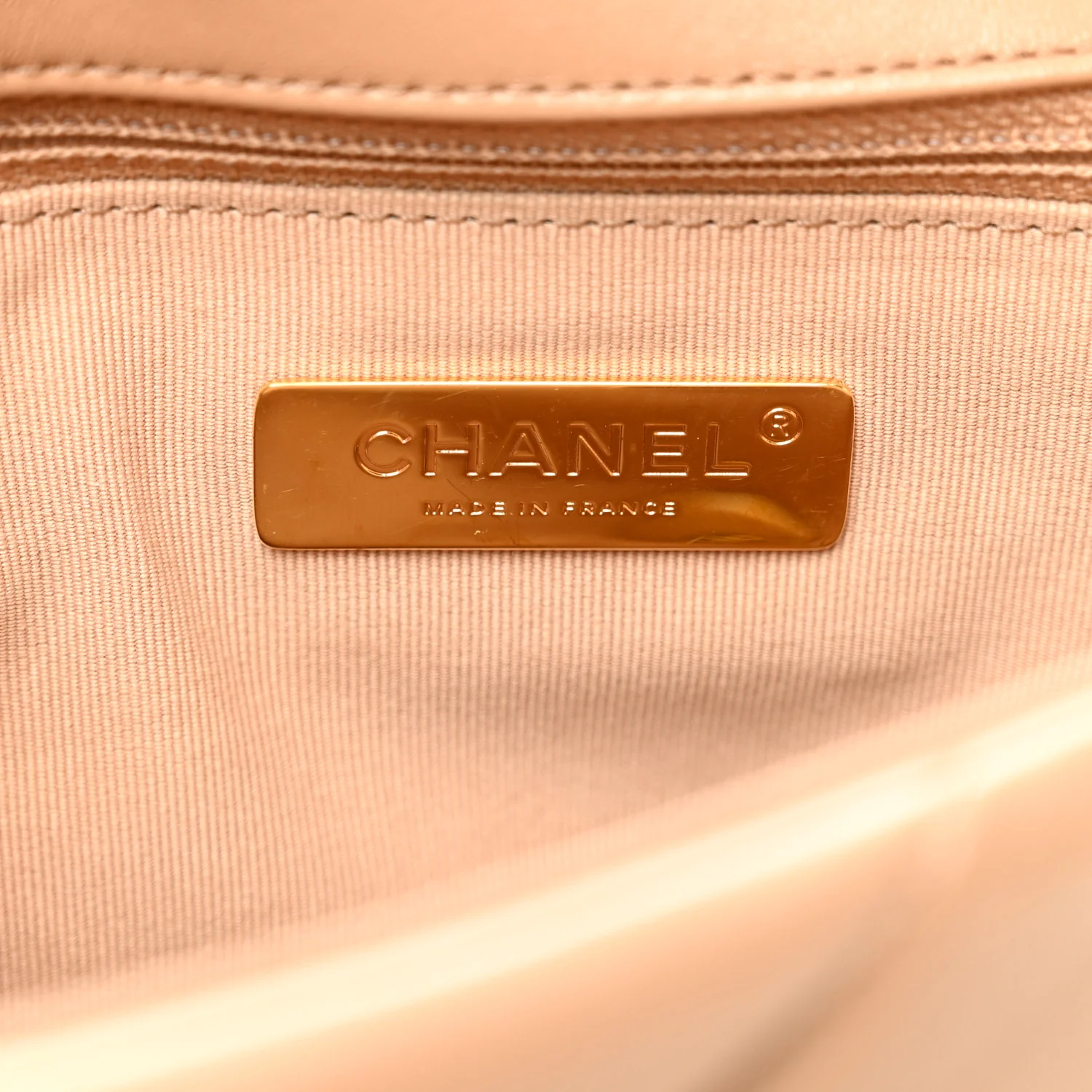 Lambskin Quilted Medium Chanel 19 Flap Dark Beige - Image 6