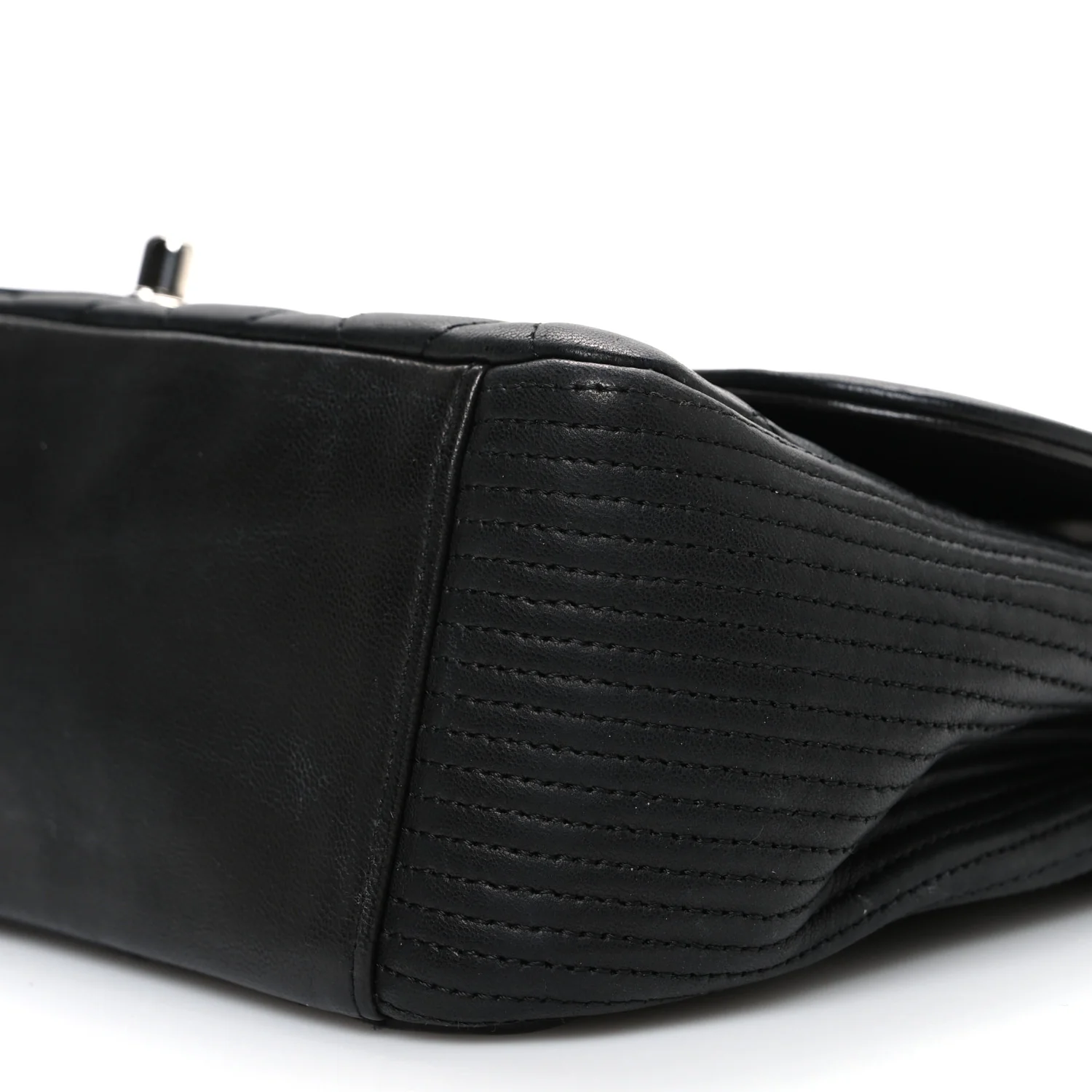 Lambskin Quilted Medium Coco Rider Flap Black - Image 10