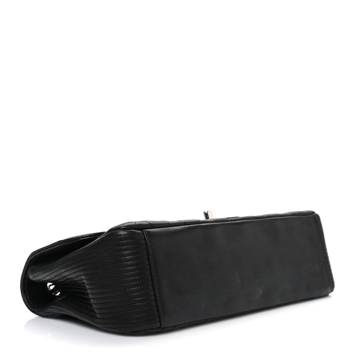 Lambskin Quilted Medium Coco Rider Flap Black - Image 4