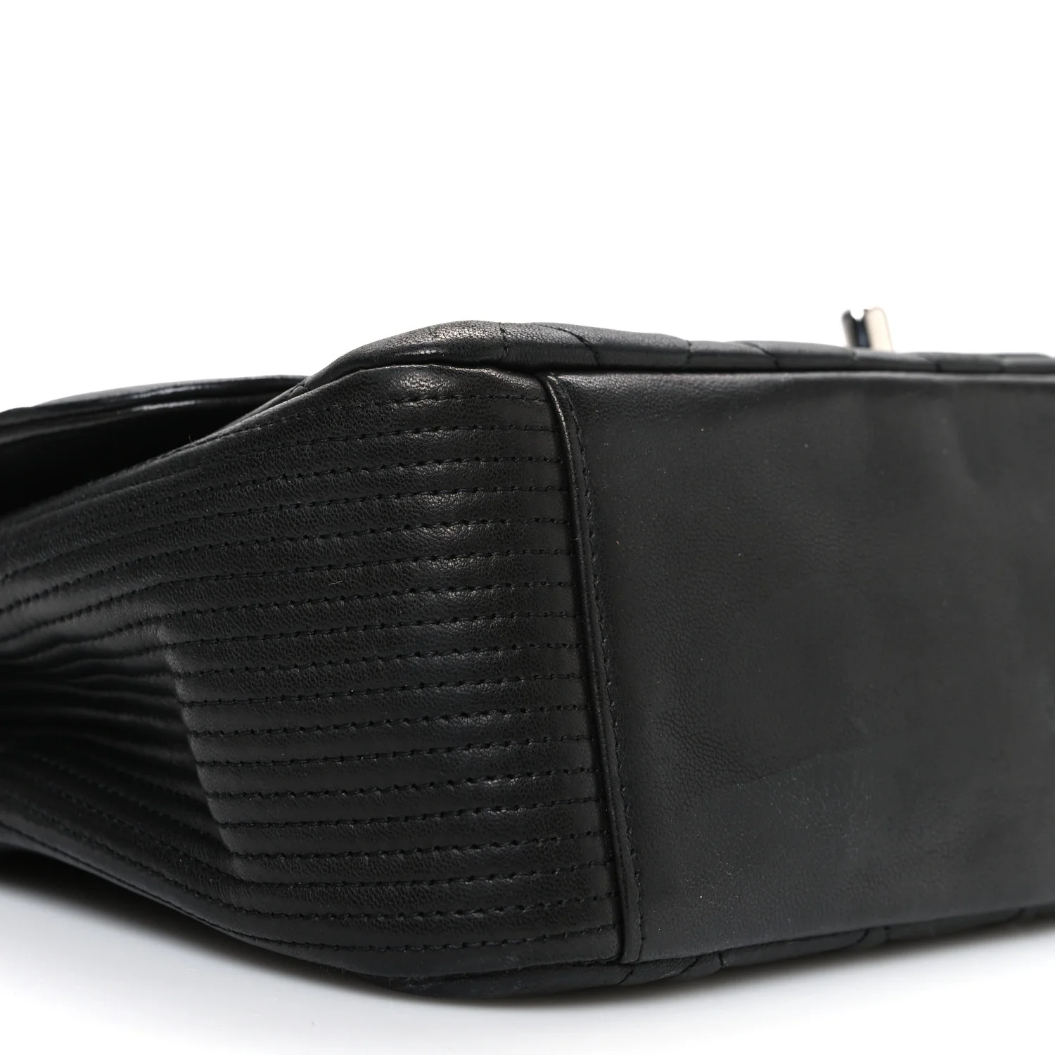 Lambskin Quilted Medium Coco Rider Flap Black - Image 9