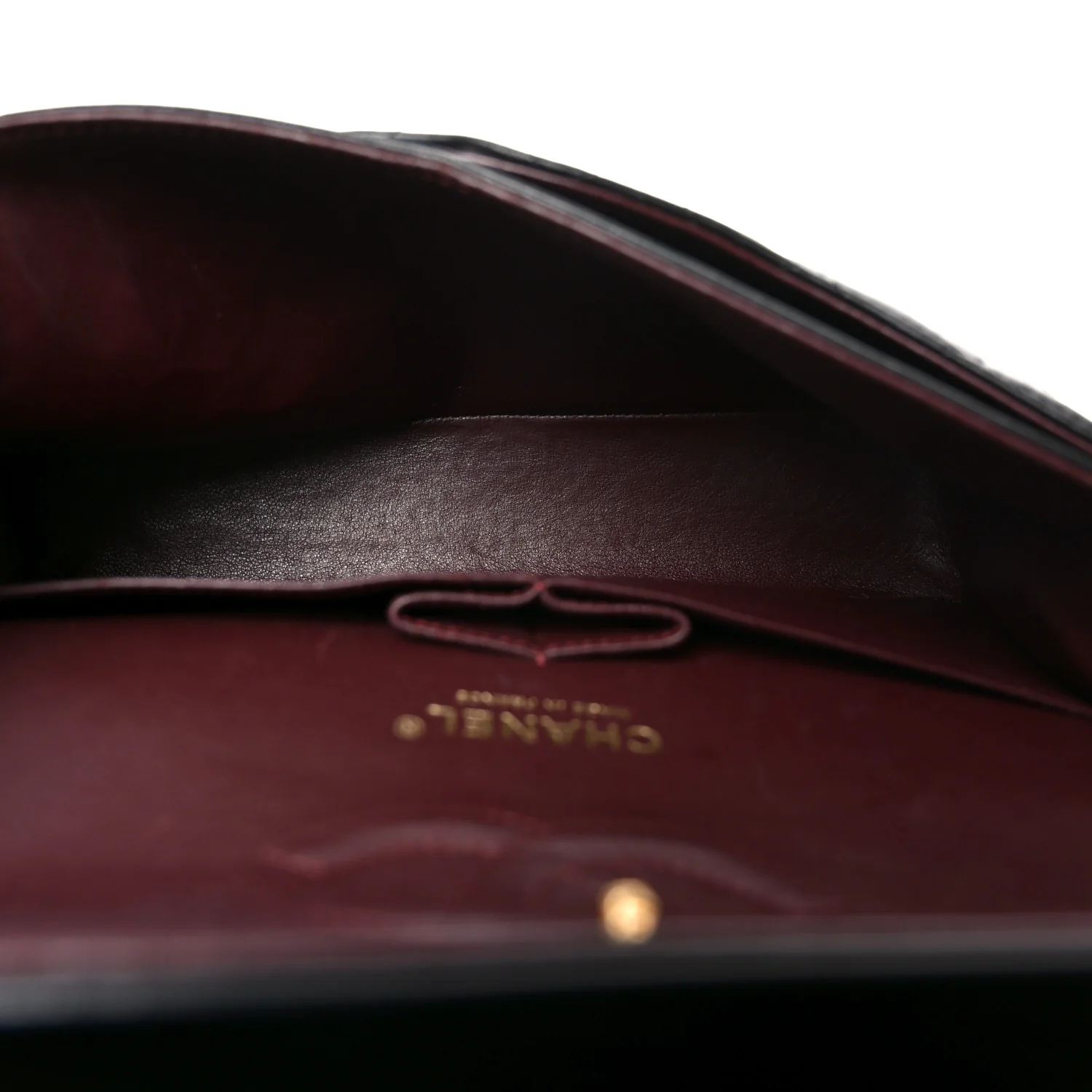 Lambskin Quilted Medium Double Flap Black - Image 5