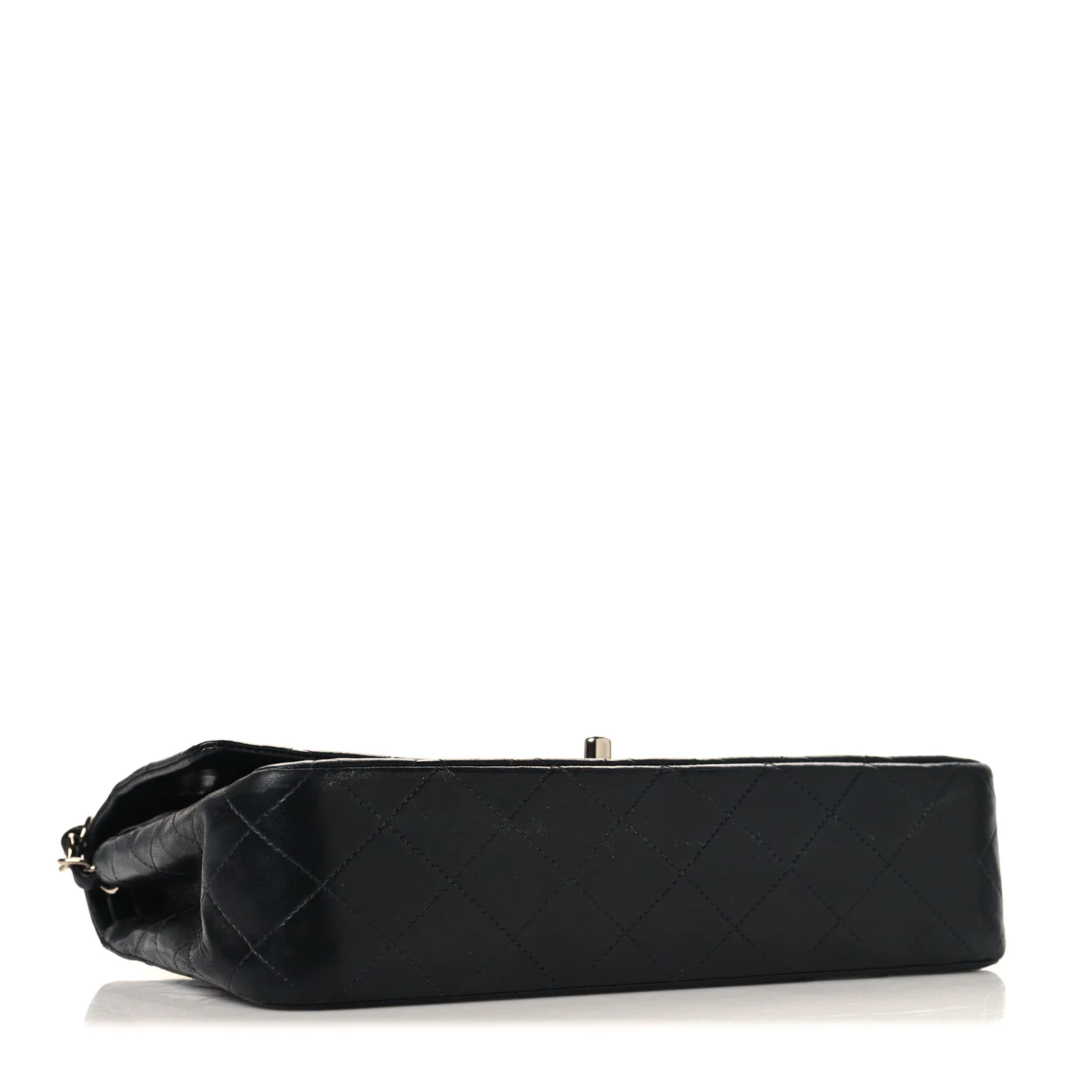 Lambskin Quilted Medium Double Flap Black - Image 4