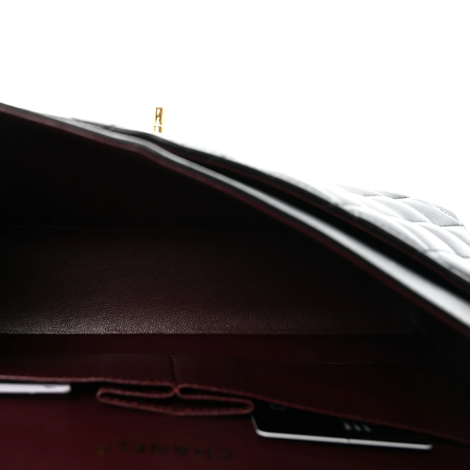 Lambskin Quilted Medium Double Flap Black - Image 5
