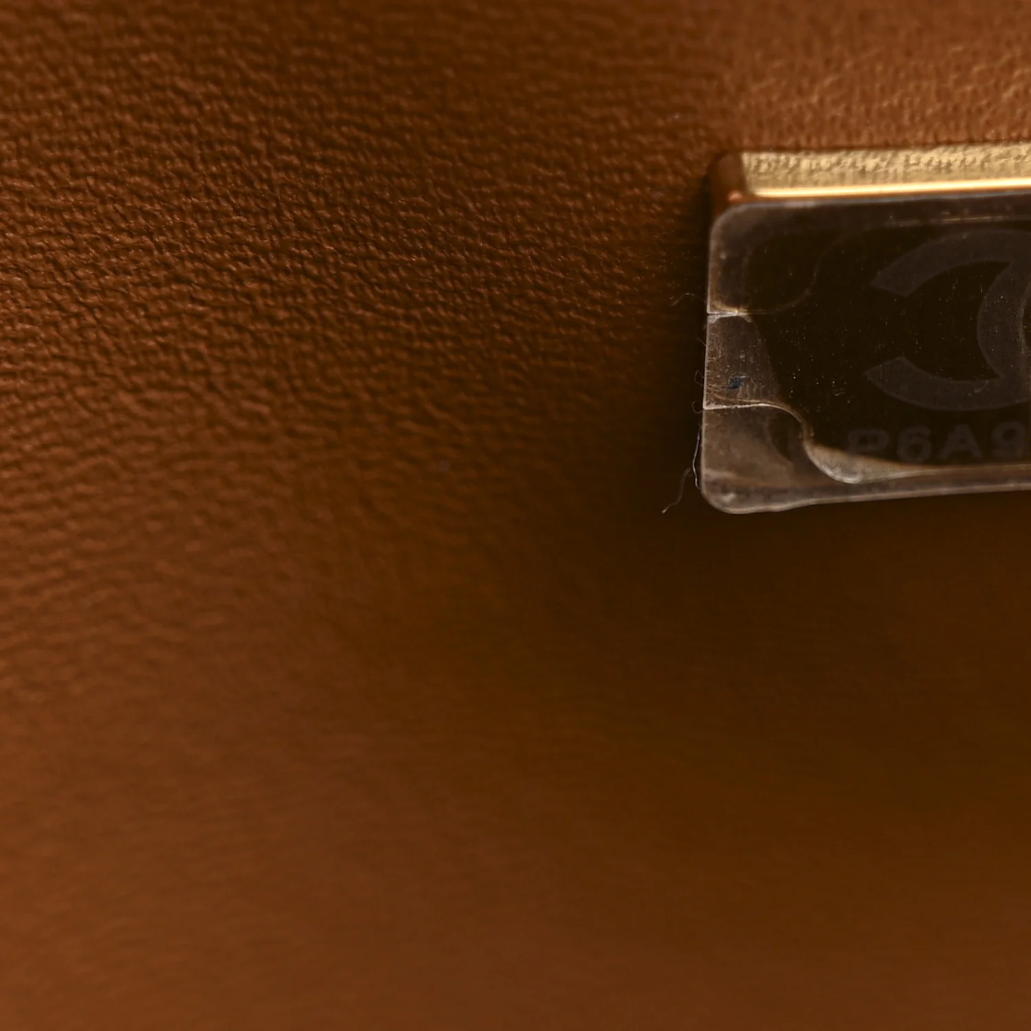 Lambskin Quilted Medium Double Flap Brown - Image 7