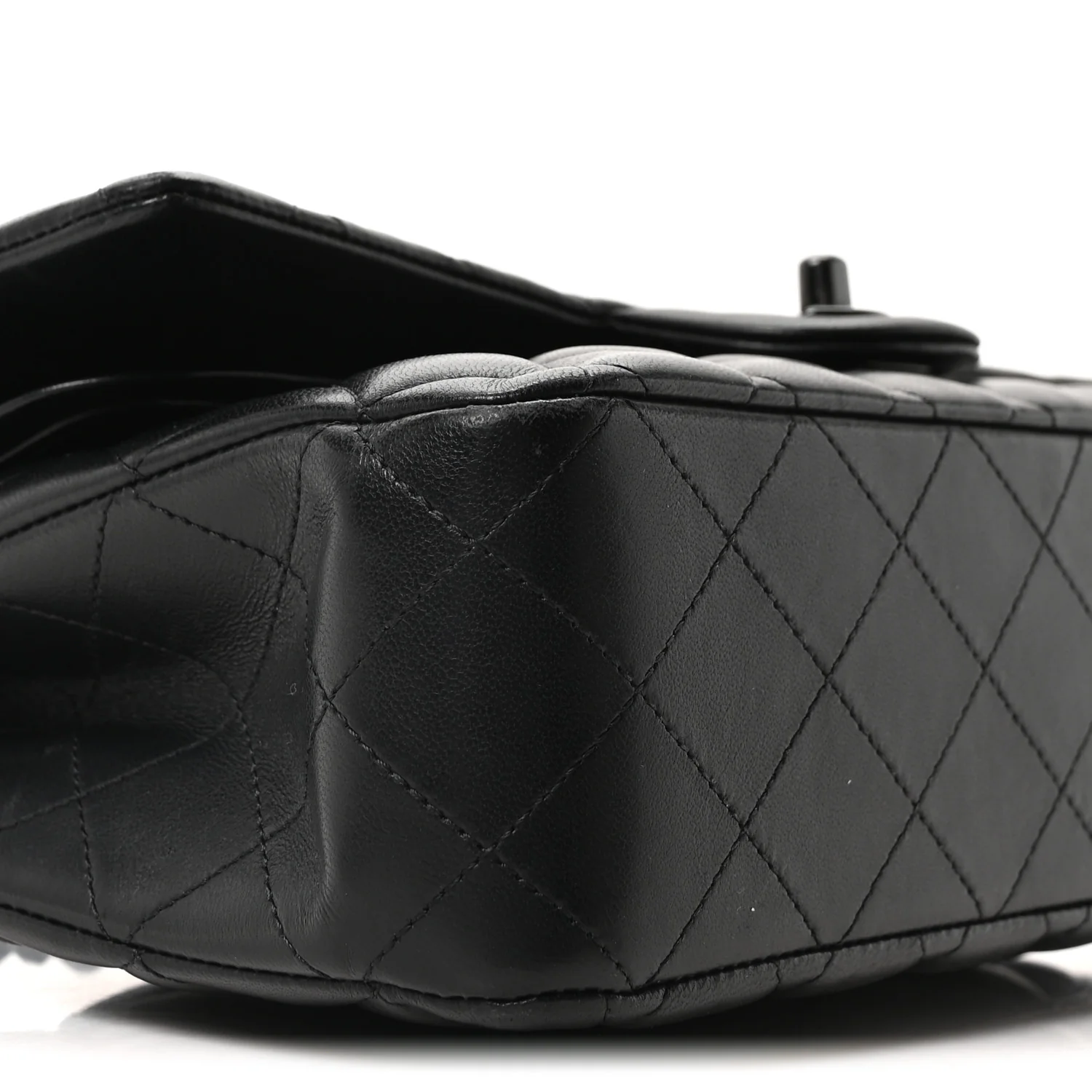 Lambskin Quilted Medium Double Flap So Black - Image 9