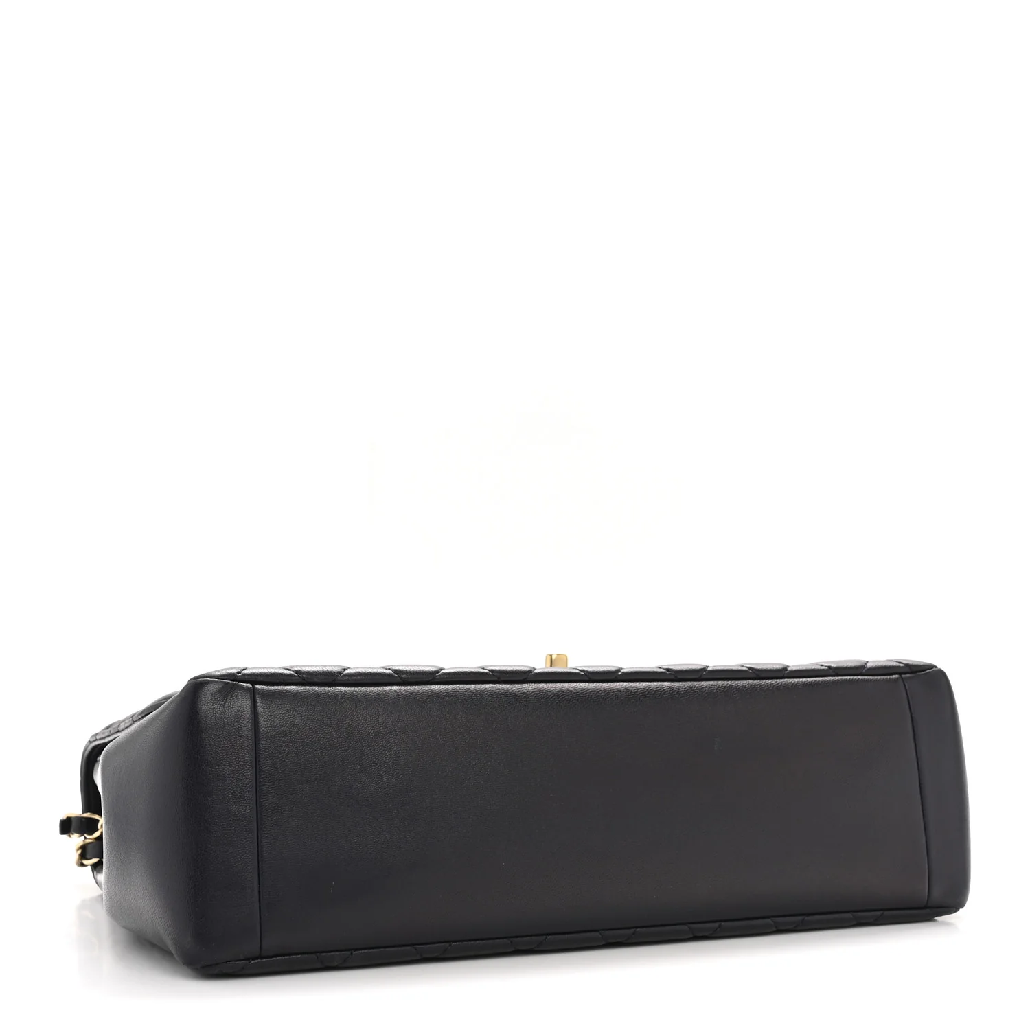 Lambskin Quilted Medium Mademoiselle Chic Flap Navy - Image 4