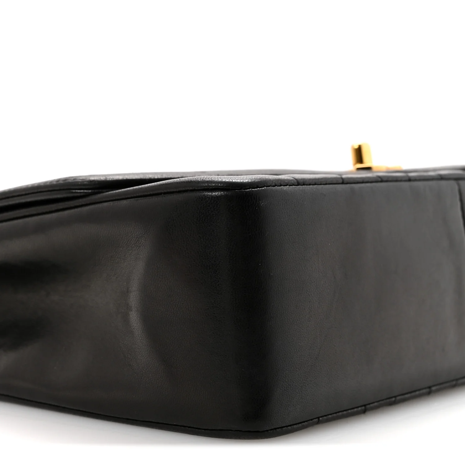 Lambskin Quilted Medium Single Flap Black - Image 10