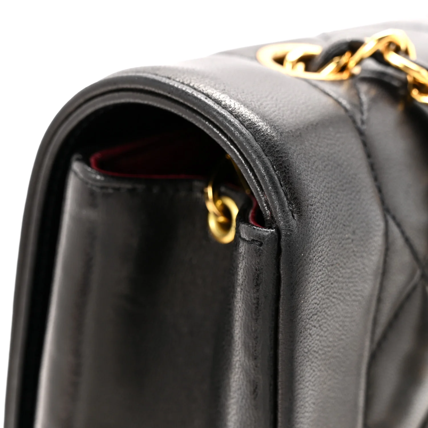 Lambskin Quilted Medium Single Flap Black - Image 15