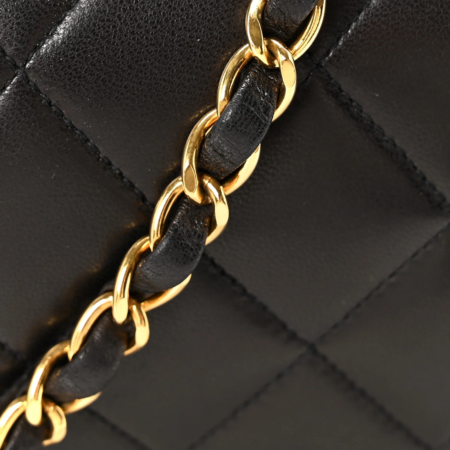 Lambskin Quilted Medium Single Flap Black - Image 16
