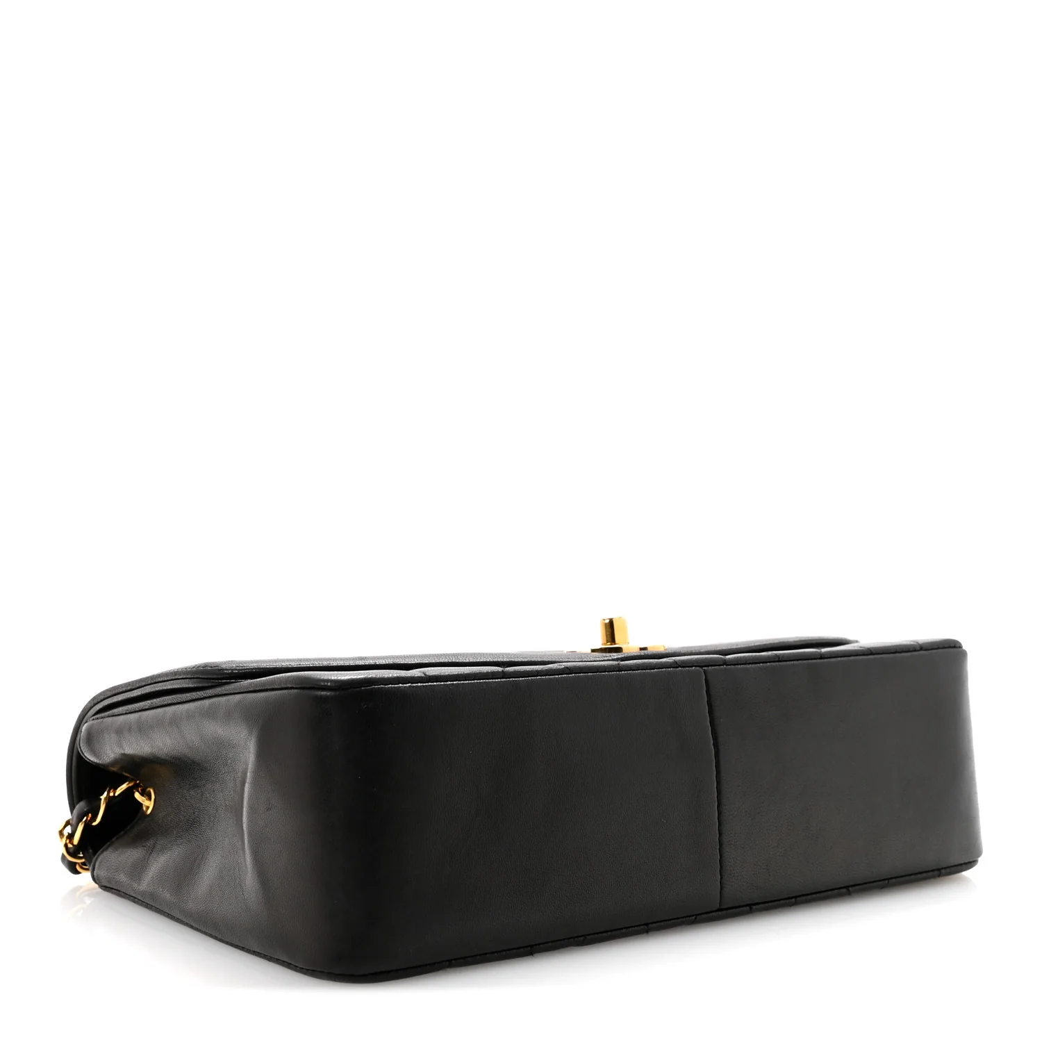 Lambskin Quilted Medium Single Flap Black - Image 4