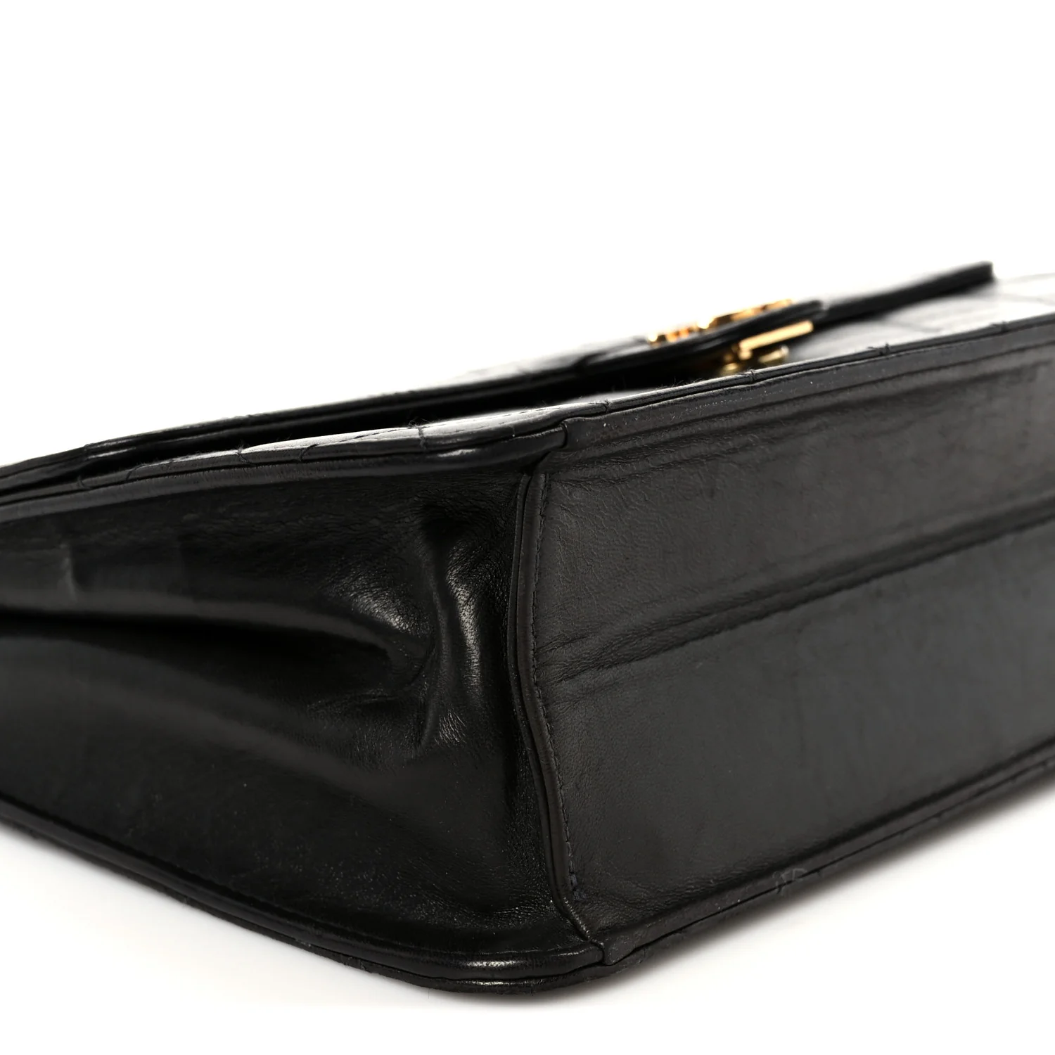 Lambskin Quilted Medium Single Flap Black - Image 11