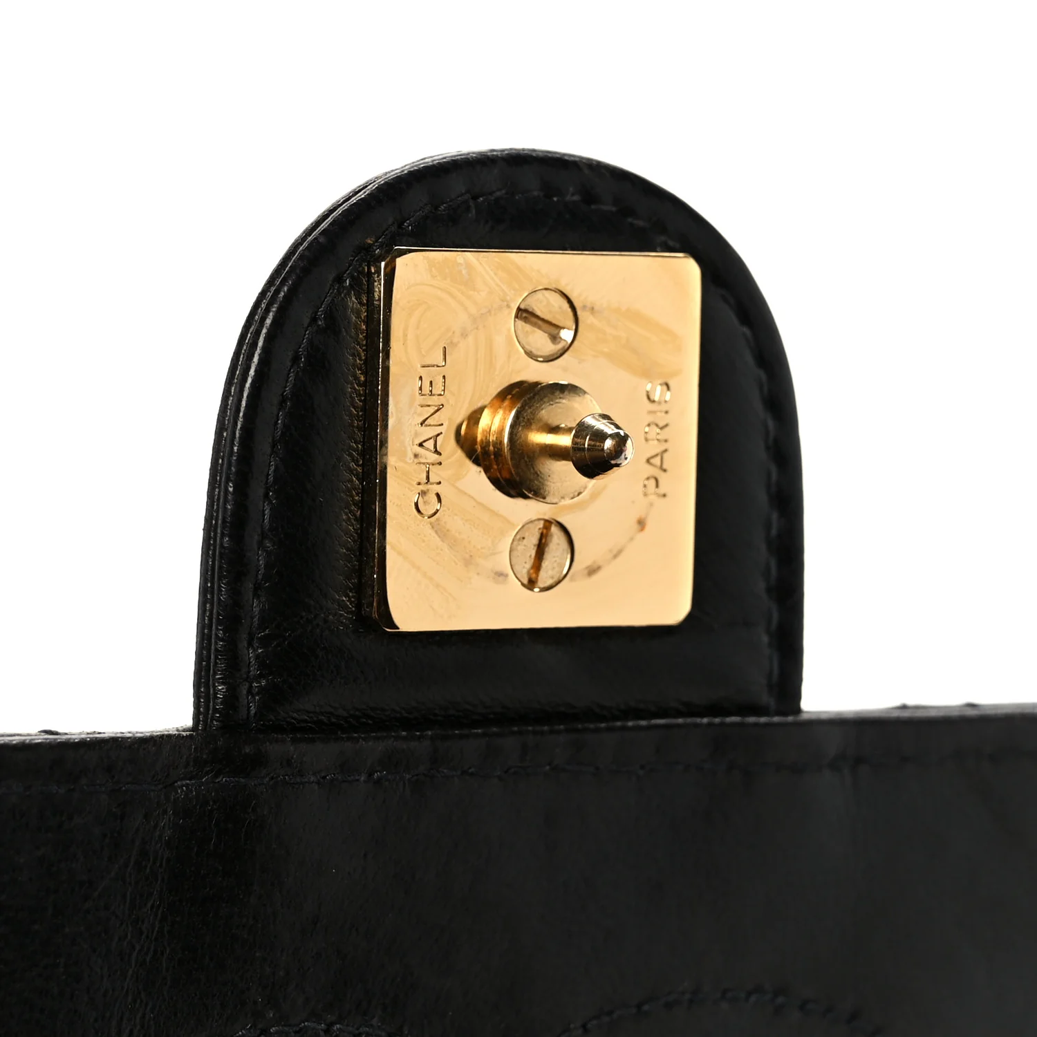 Lambskin Quilted Medium Single Flap Black - Image 7