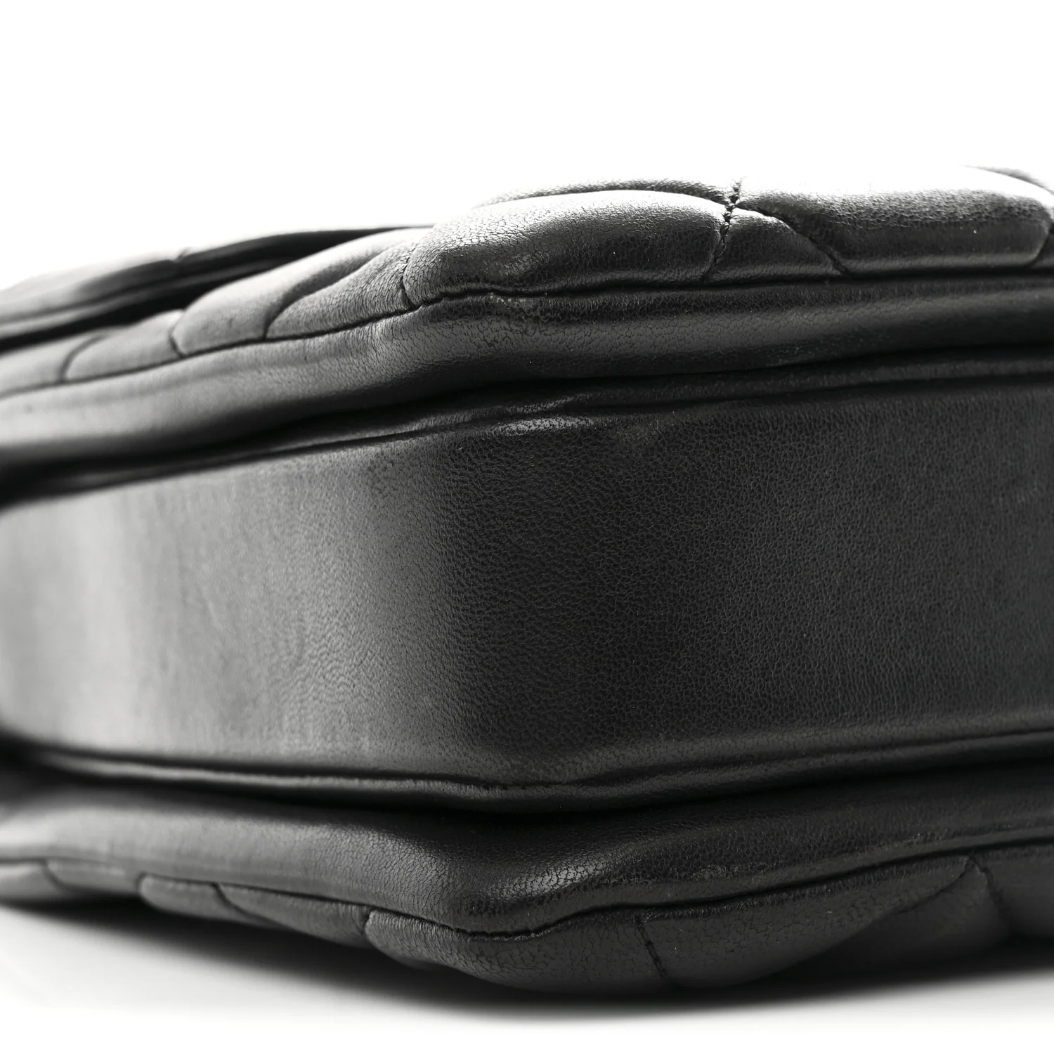 Lambskin Quilted Medium Trendy CC Flap Dual Handle Bag Black - Image 11