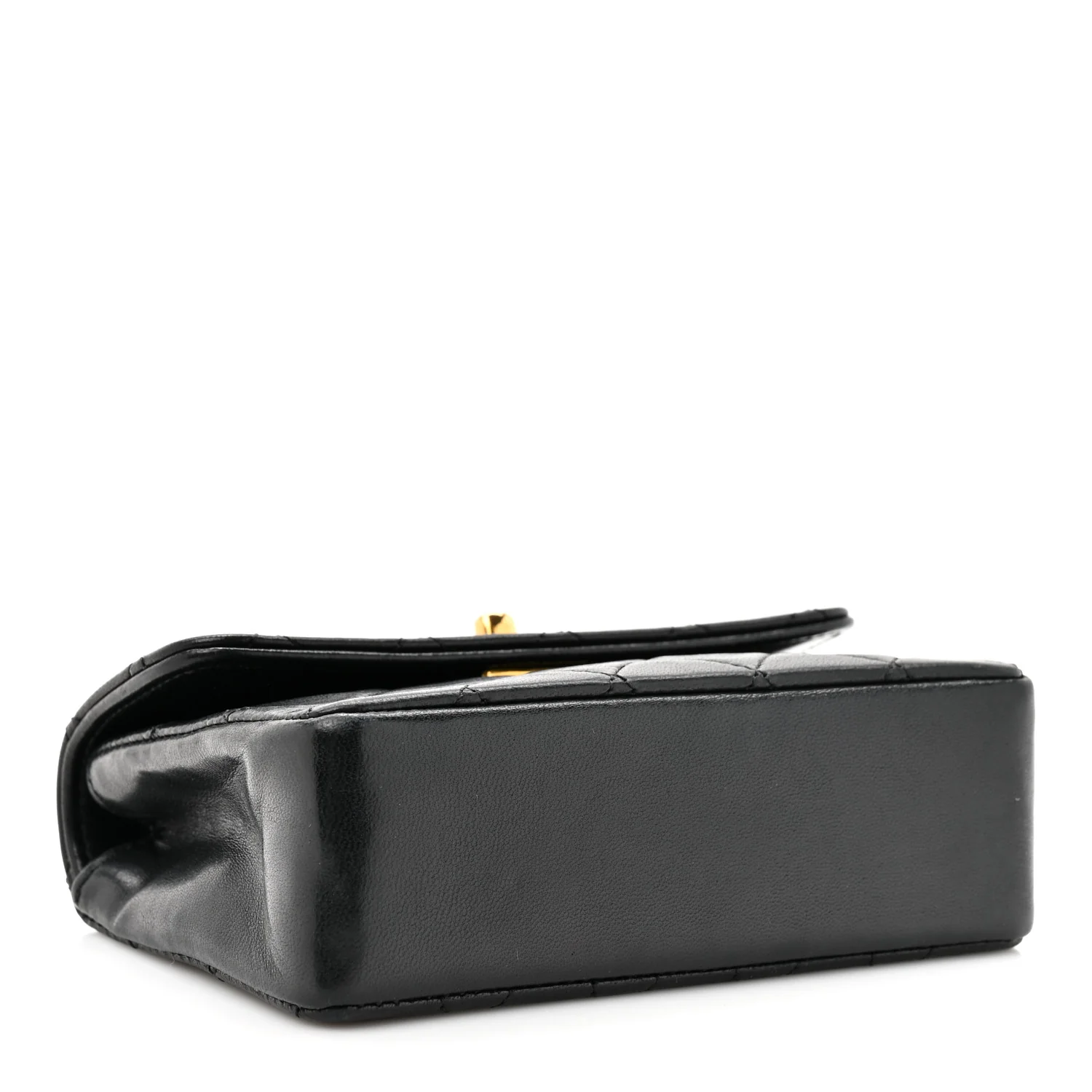 Lambskin Quilted Micro Mini Flap Bag Black - Image 4