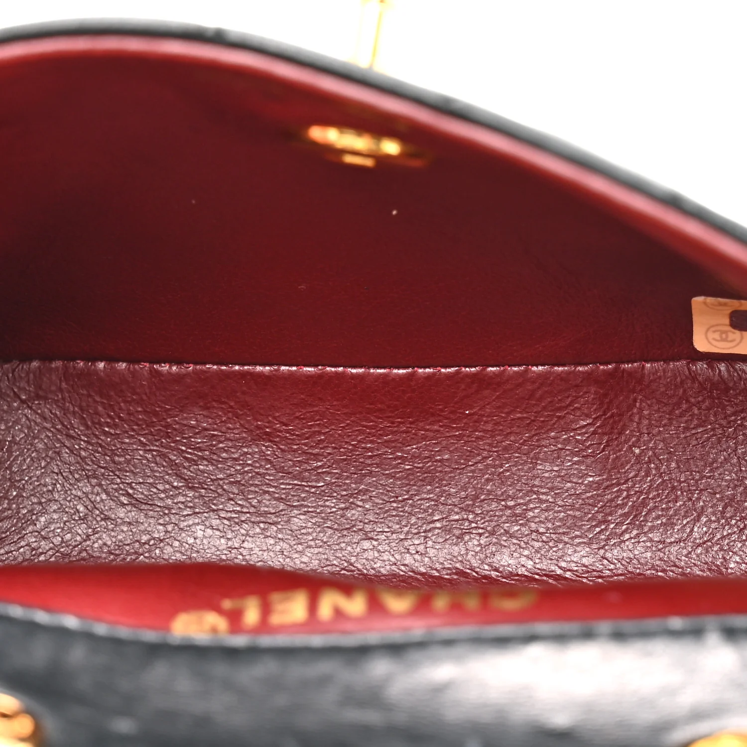 Lambskin Quilted Micro Mini Flap Bag Black - Image 5