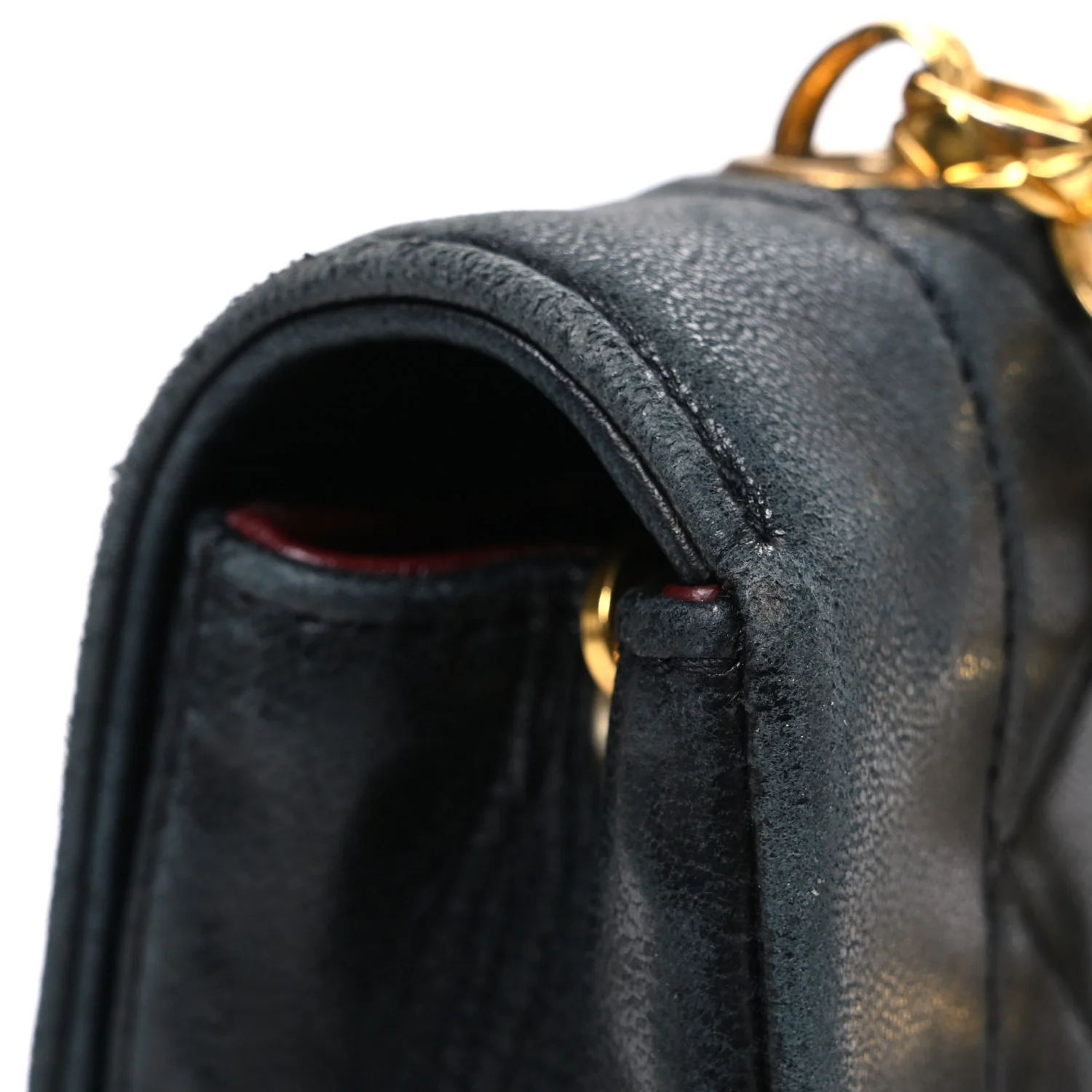 Lambskin Quilted Mini Bijoux Diana Flap Black - Image 12