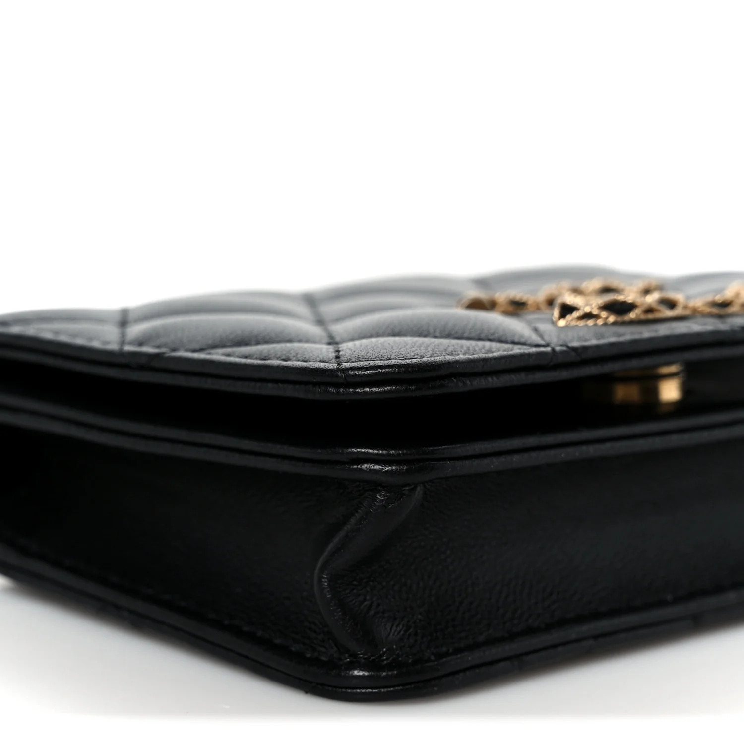 Lambskin Quilted Mini CC Flap Black - Image 10