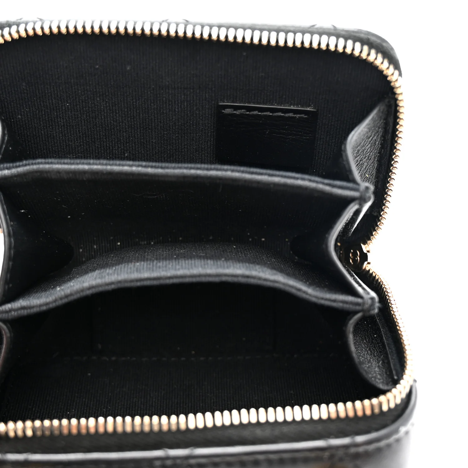 Lambskin Quilted Mini Lacquered Chain Clutch Black - Image 5
