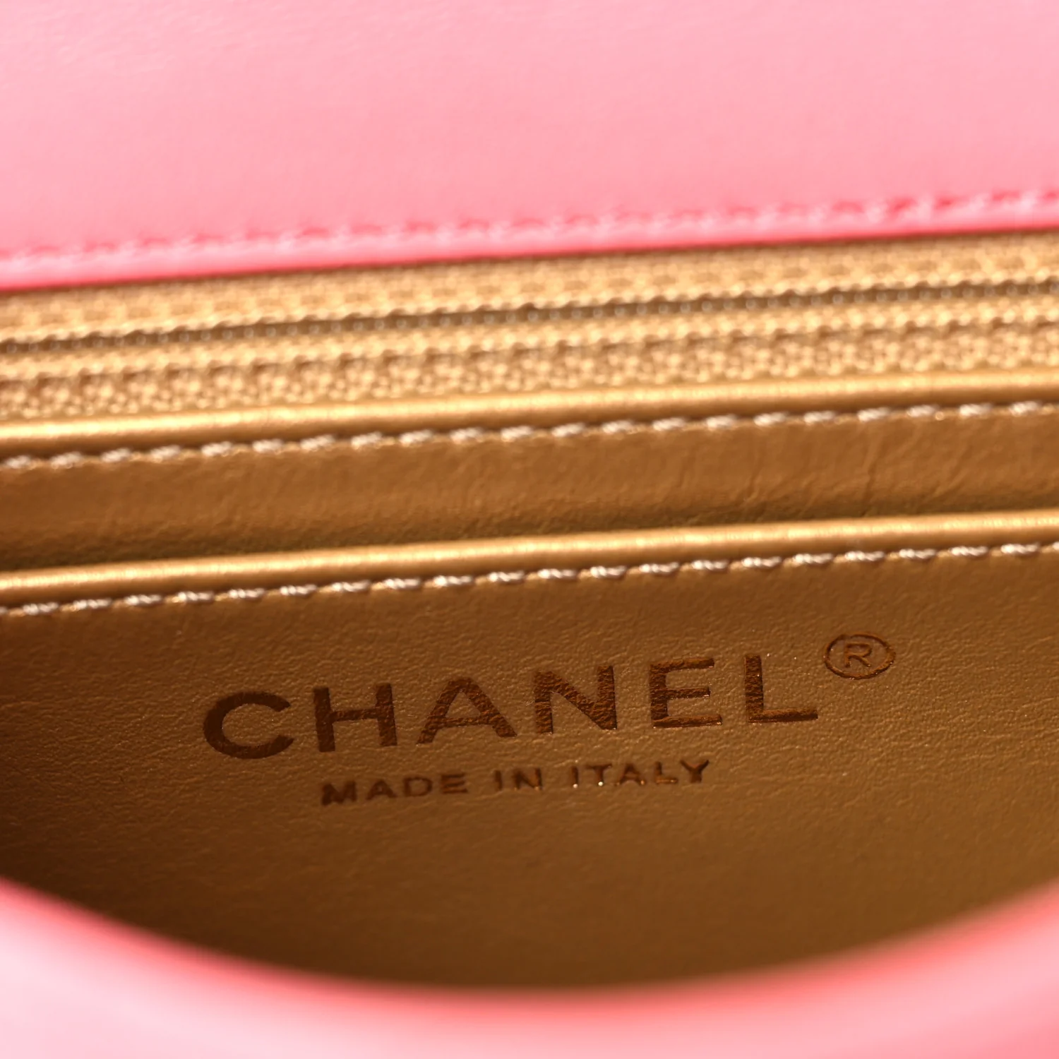 Lambskin Quilted Mini Pearl Crush Flap Pink - Image 6