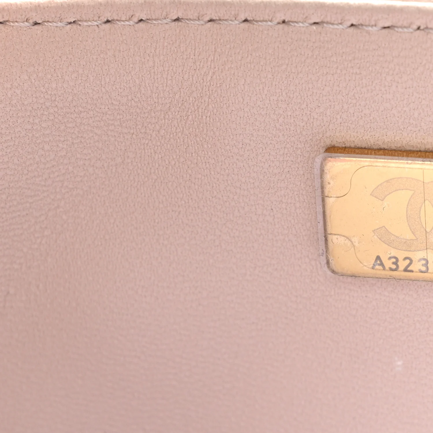 Lambskin Quilted Mini Rectangular Flap Beige - Image 7