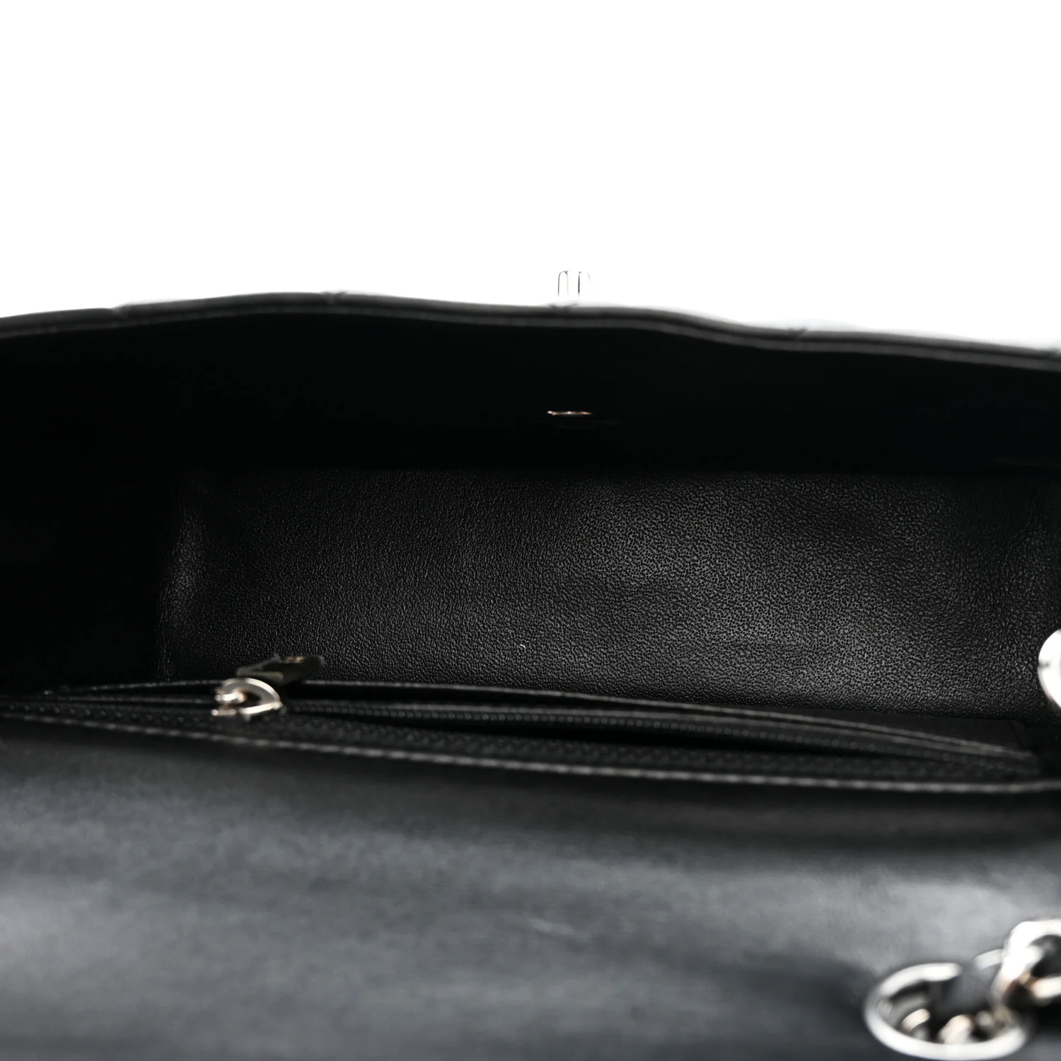 Lambskin Quilted Mini Rectangular Flap Black - Image 5