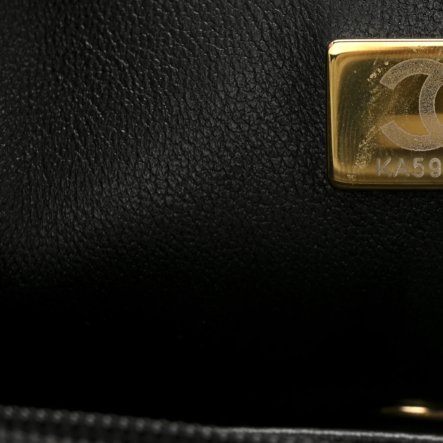 Lambskin Quilted Mini Rectangular Flap Black - Image 7