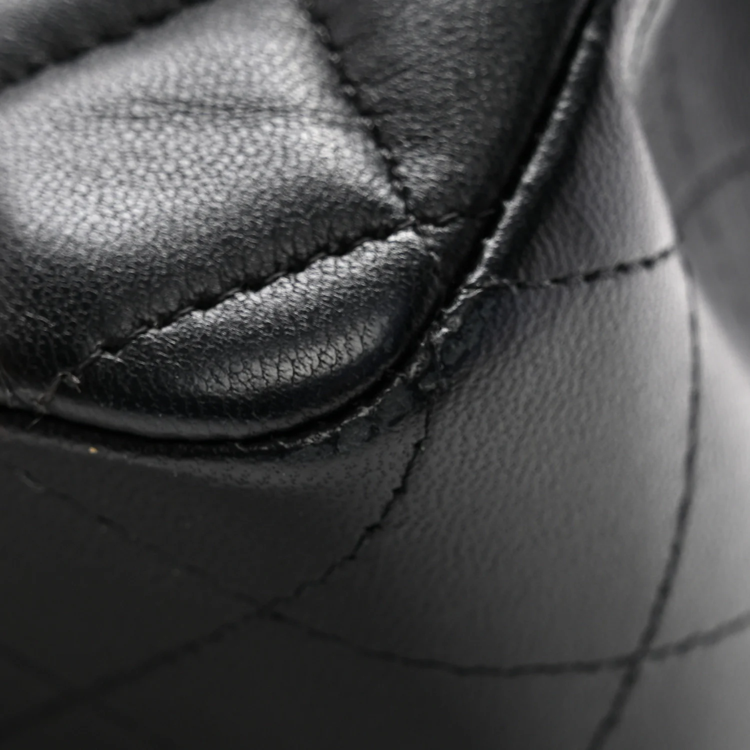 Lambskin Quilted Mini Rectangular Flap Black - Image 11