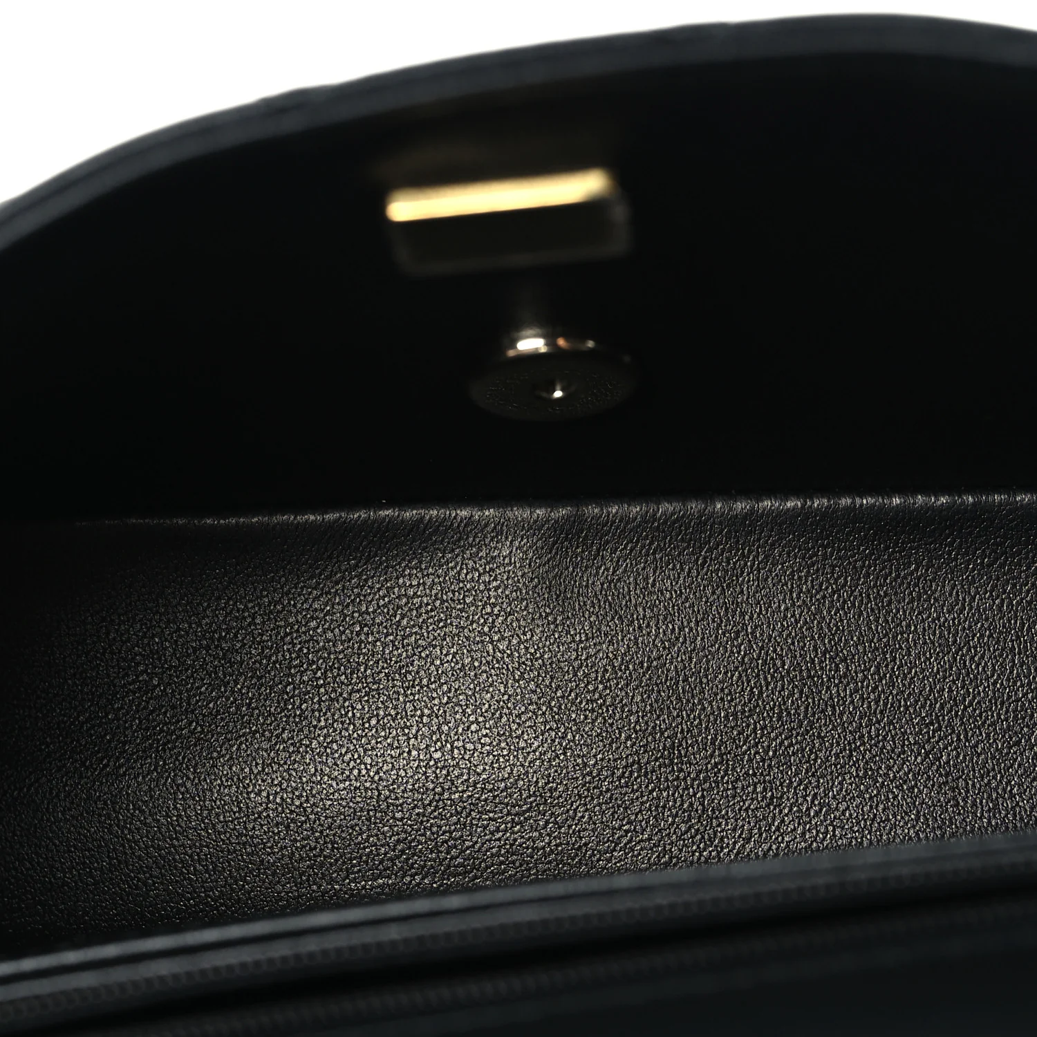 Lambskin Quilted Mini Rectangular Flap Black - Image 5