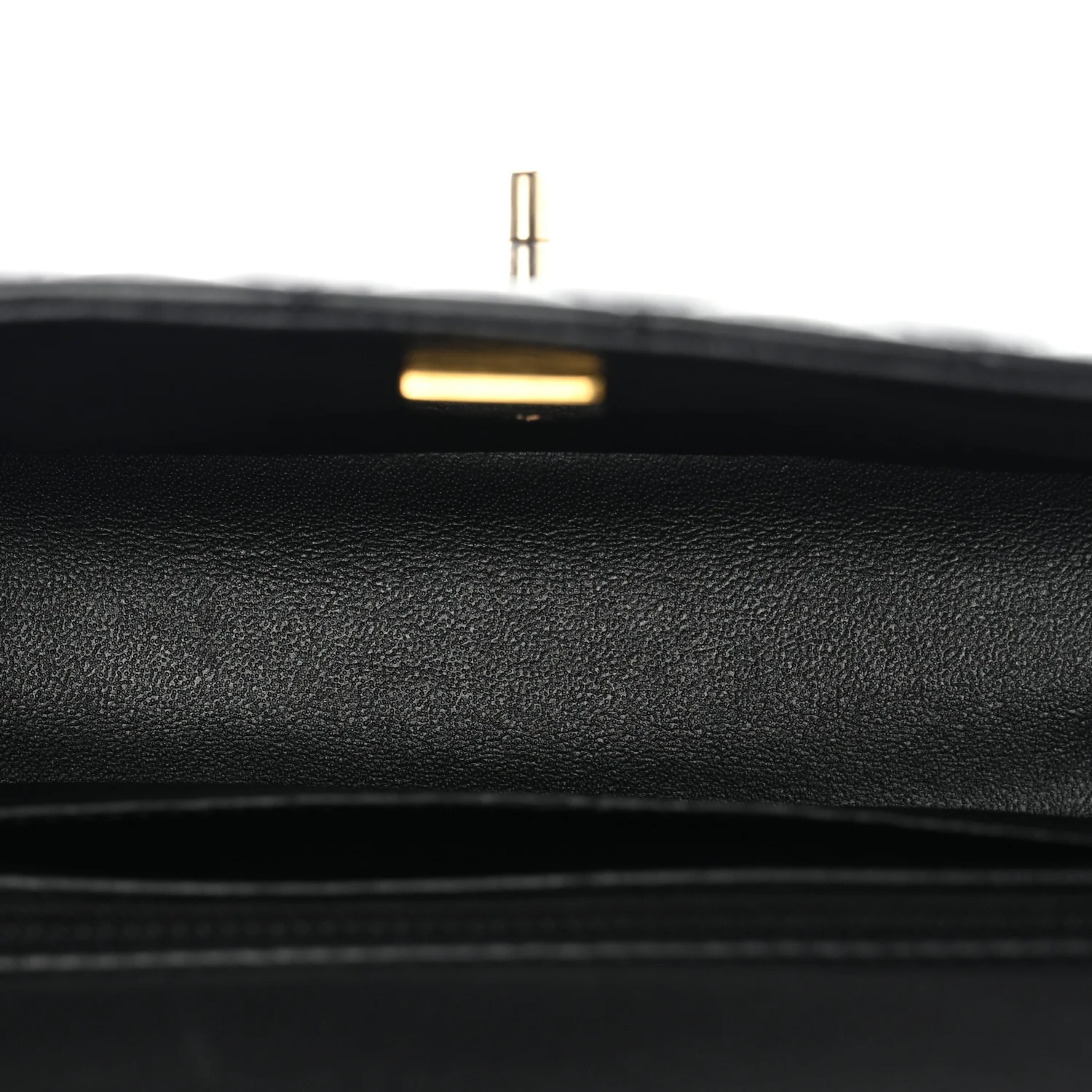 Lambskin Quilted Mini Rectangular Flap Black - Image 11