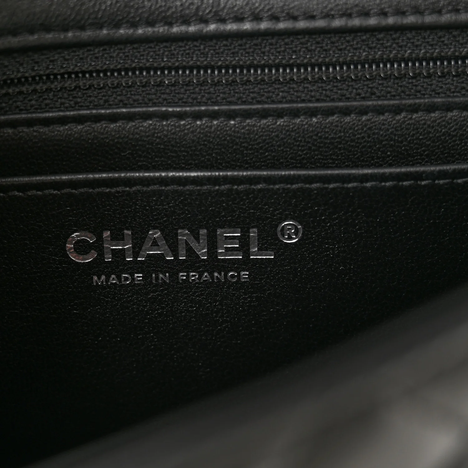Lambskin Quilted Mini Rectangular Flap Black - Image 5