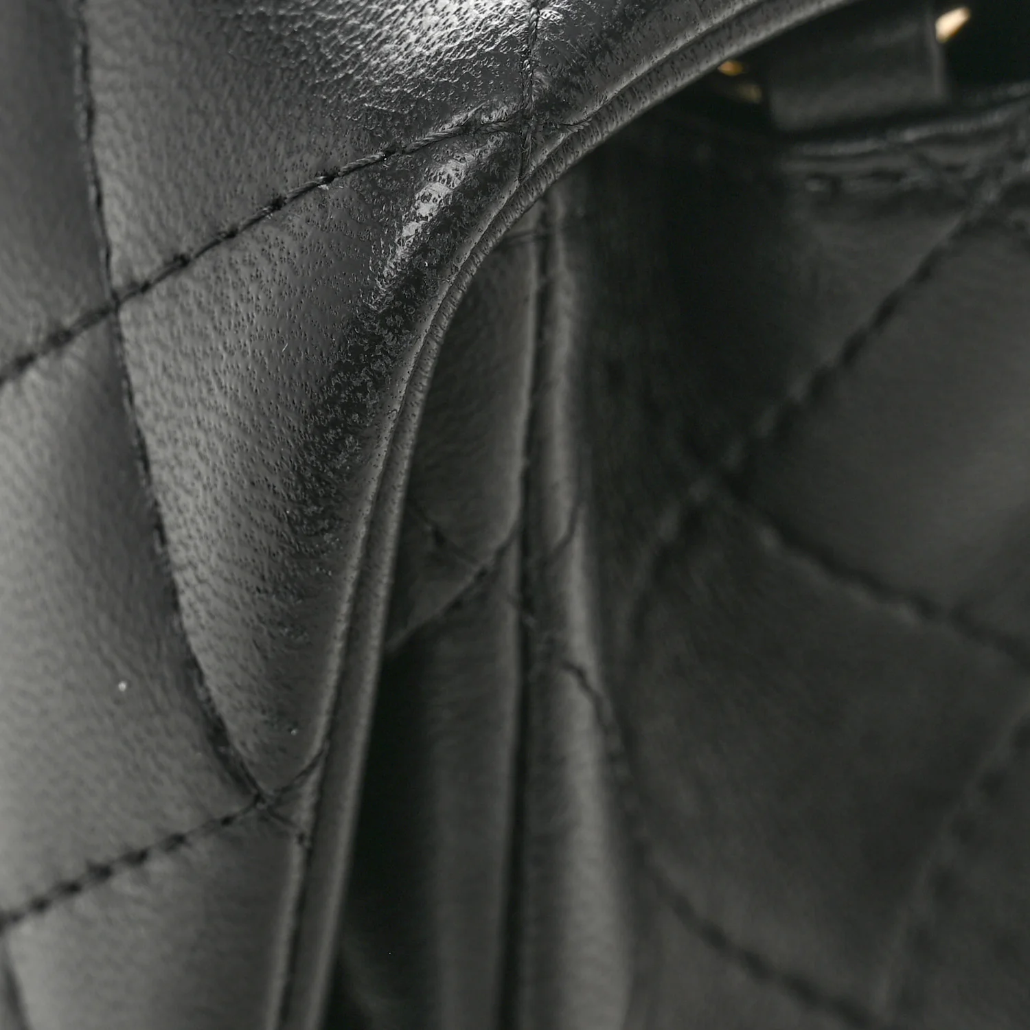 Lambskin Quilted Mini Rectangular Flap Black - Image 11