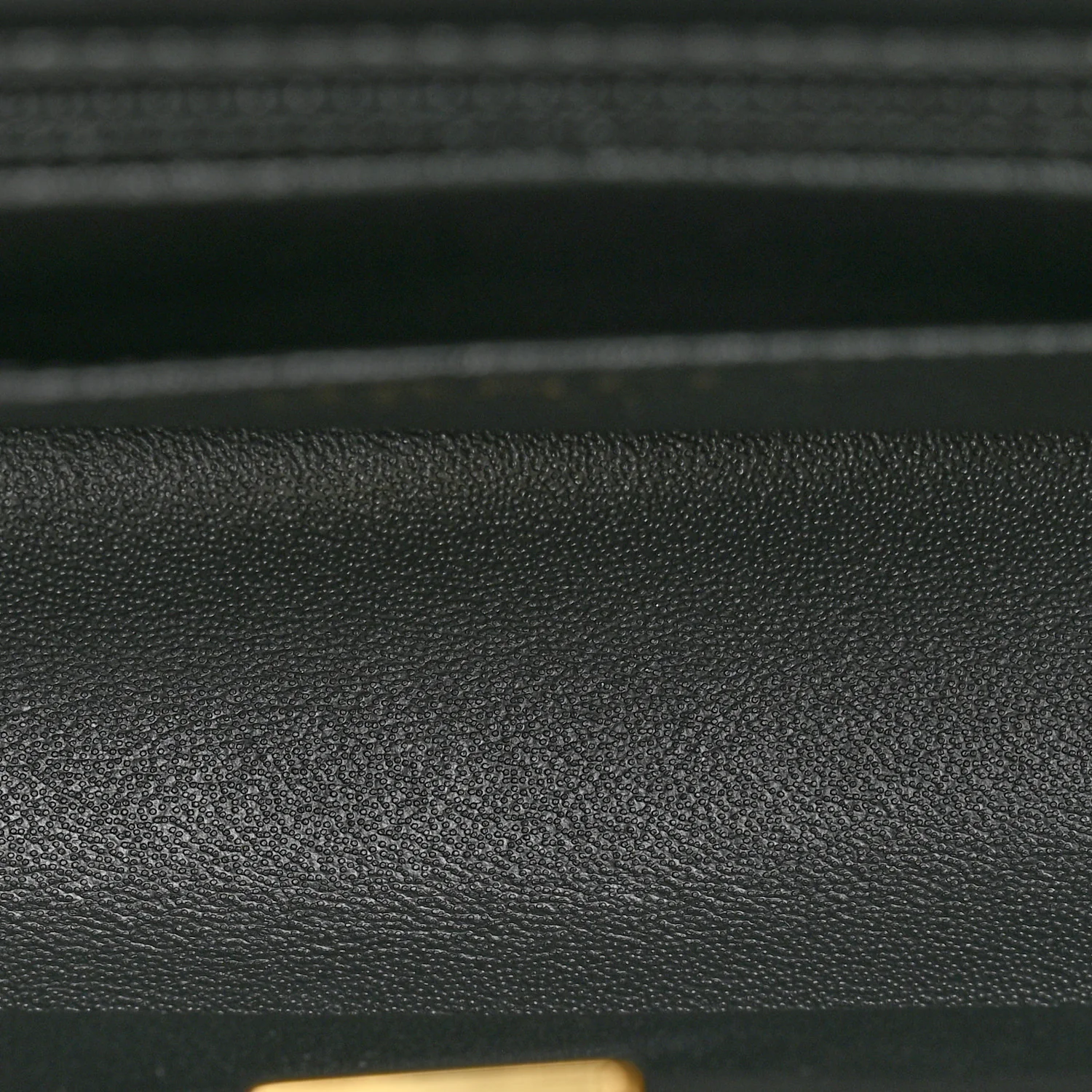 Lambskin Quilted Mini Rectangular Flap Black - Image 5